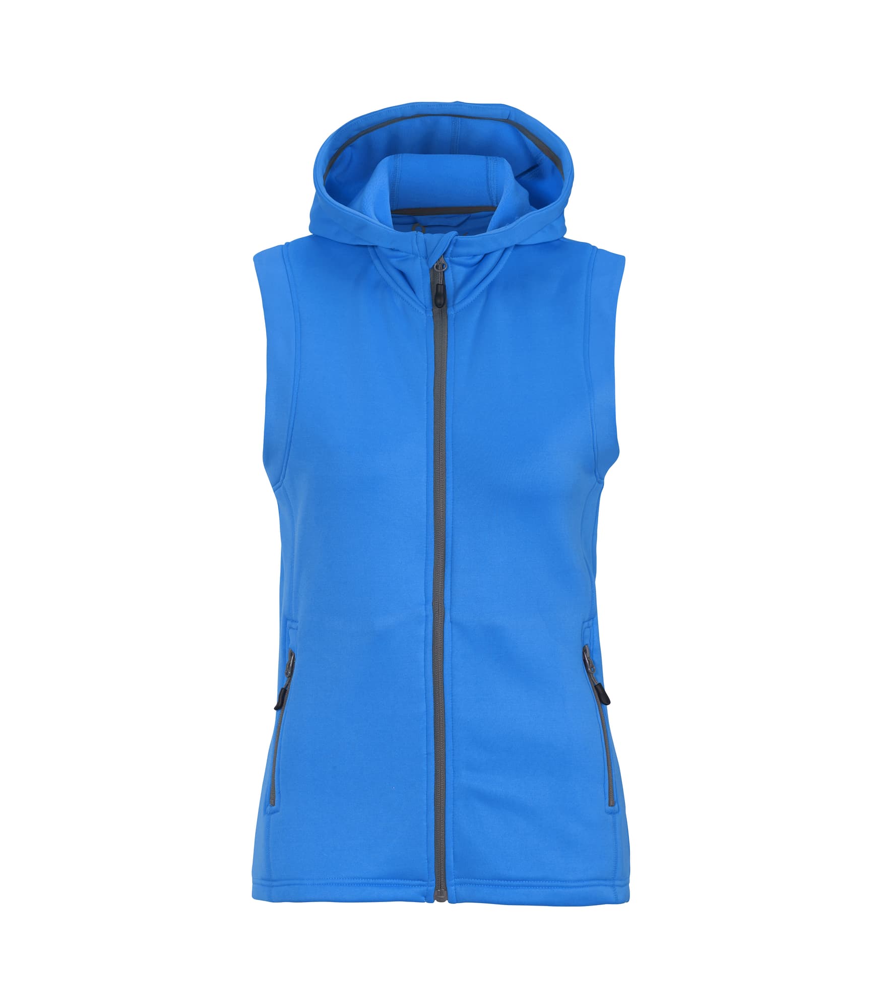 Zamora Hooded Vest Woman, Palaceblue