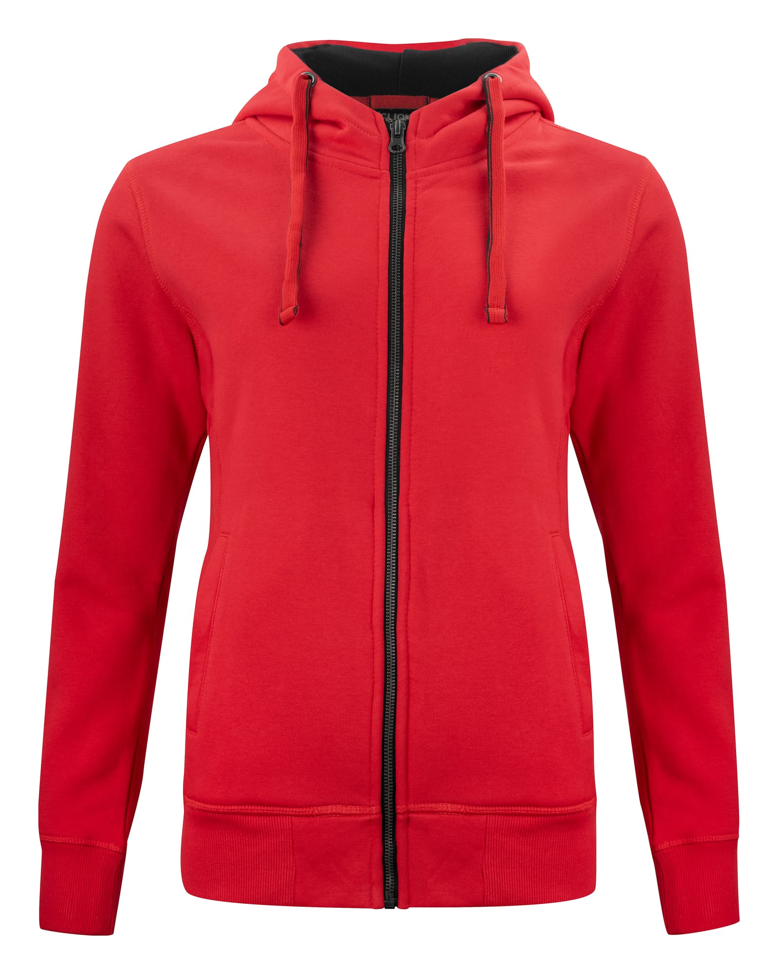 Classic Hoody Full Zip Women, Red