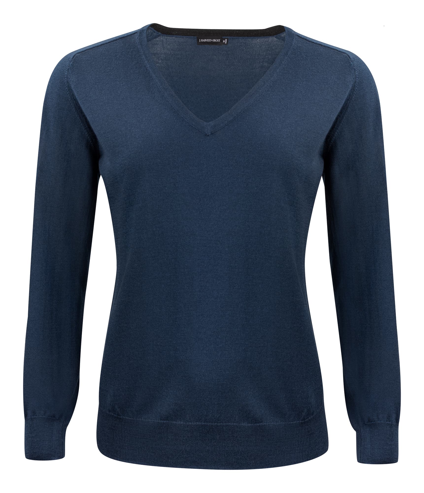 Merino V-Neck Woman, Navy