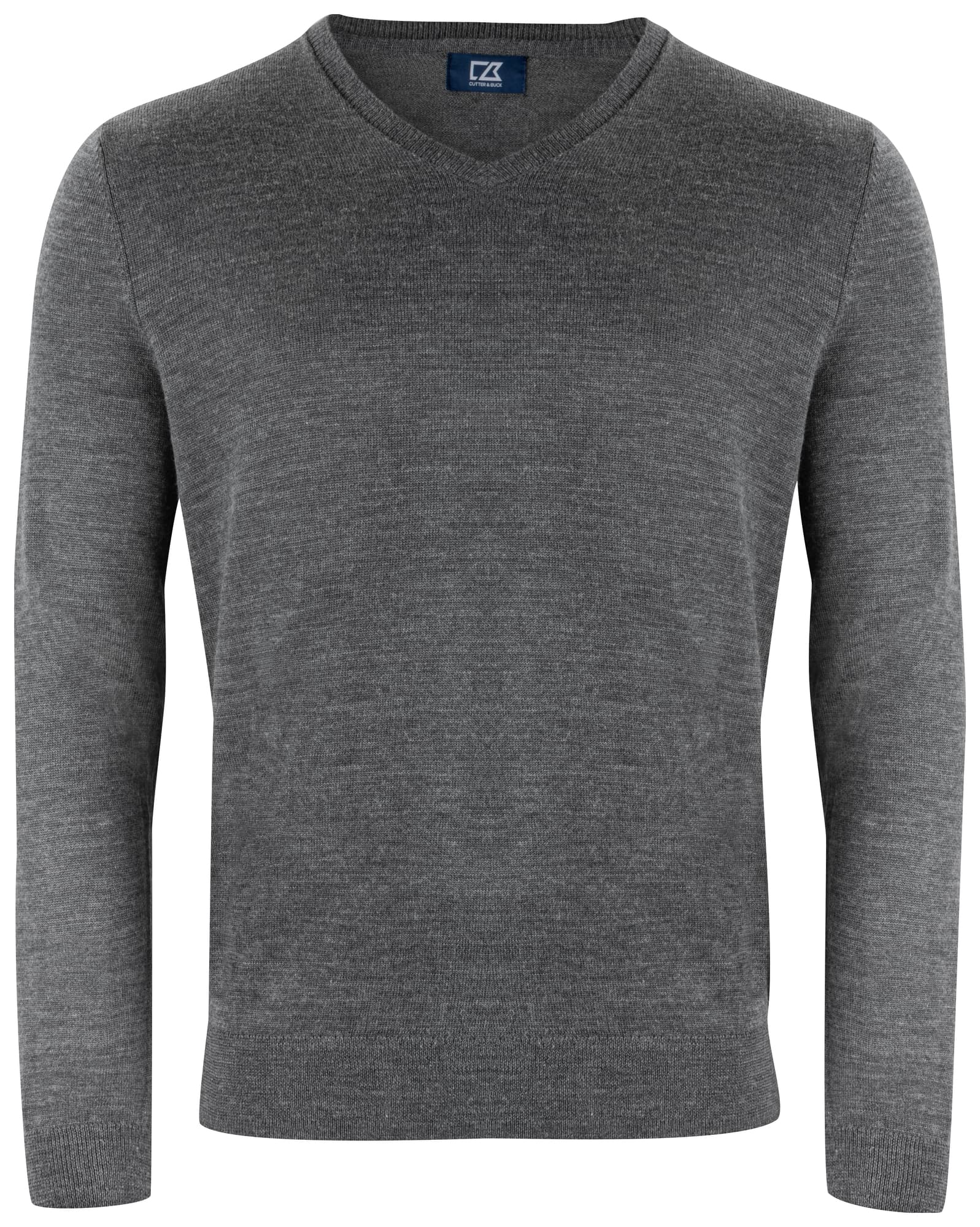 Vernon V-neck Men, Anthracite Melange