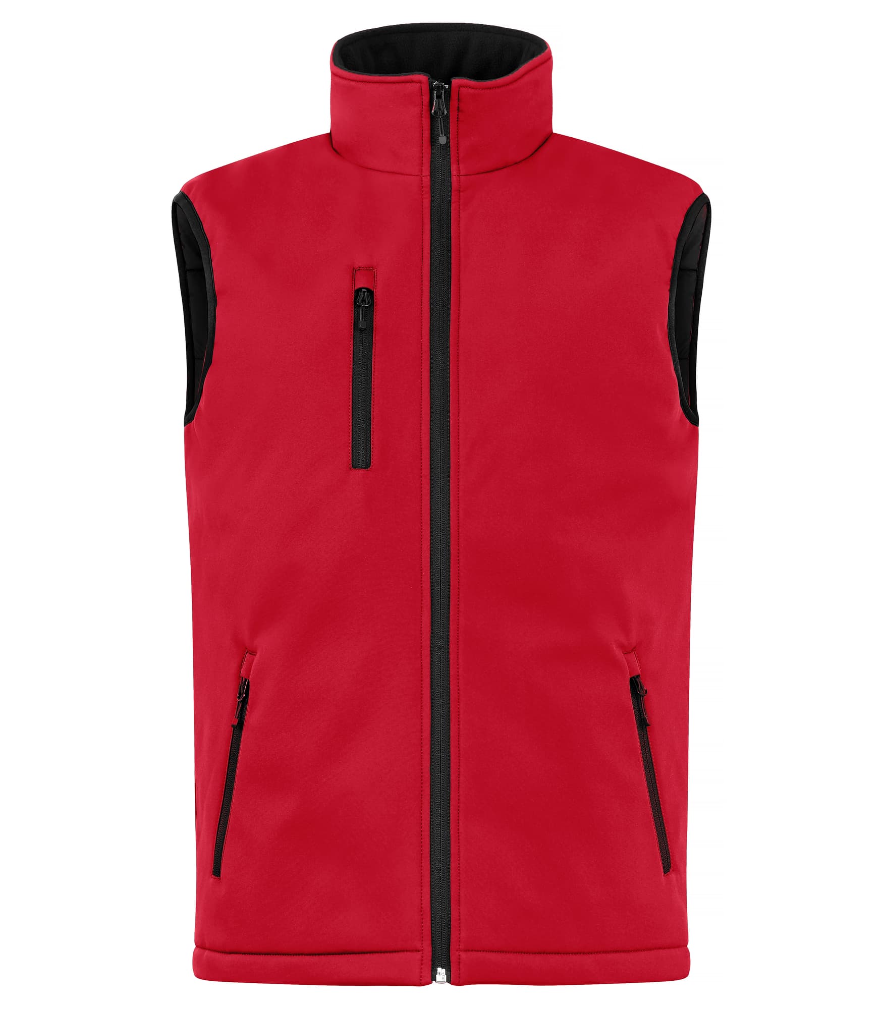 Padded Softshell Vest, Red