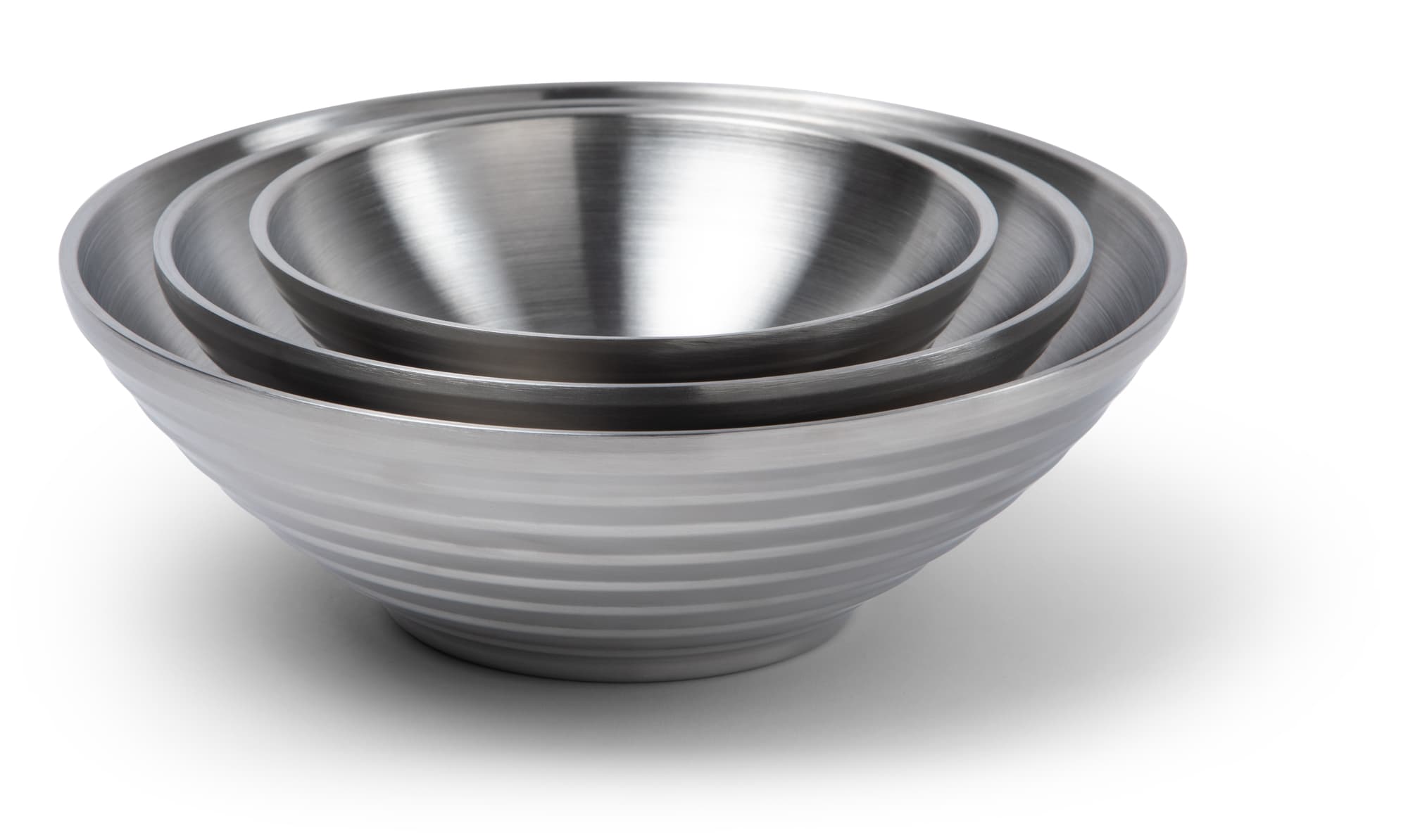 Skål Stainless Dobbeltvegg 3-pk., Steel