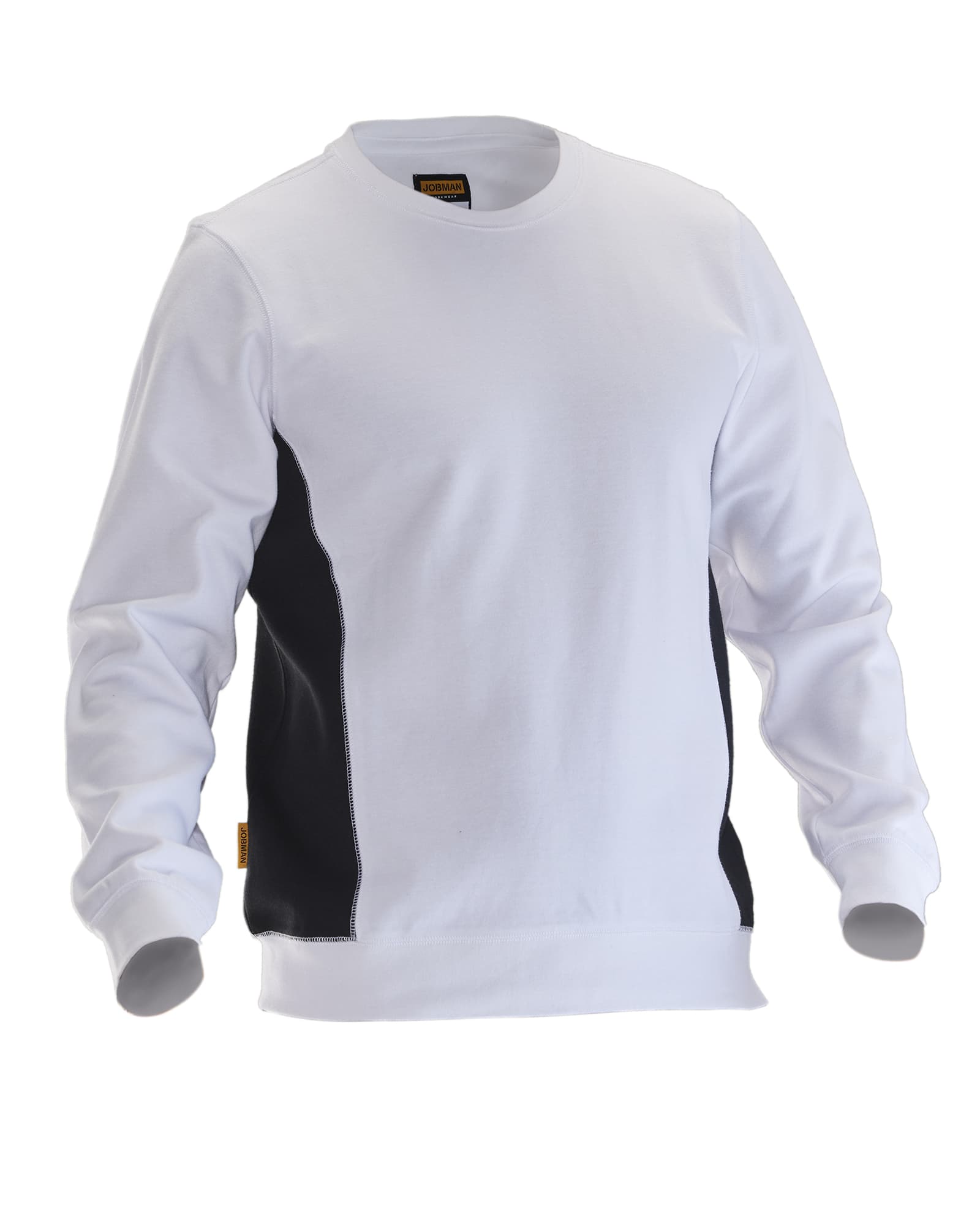 Sweatshirt Roundneck, white/black