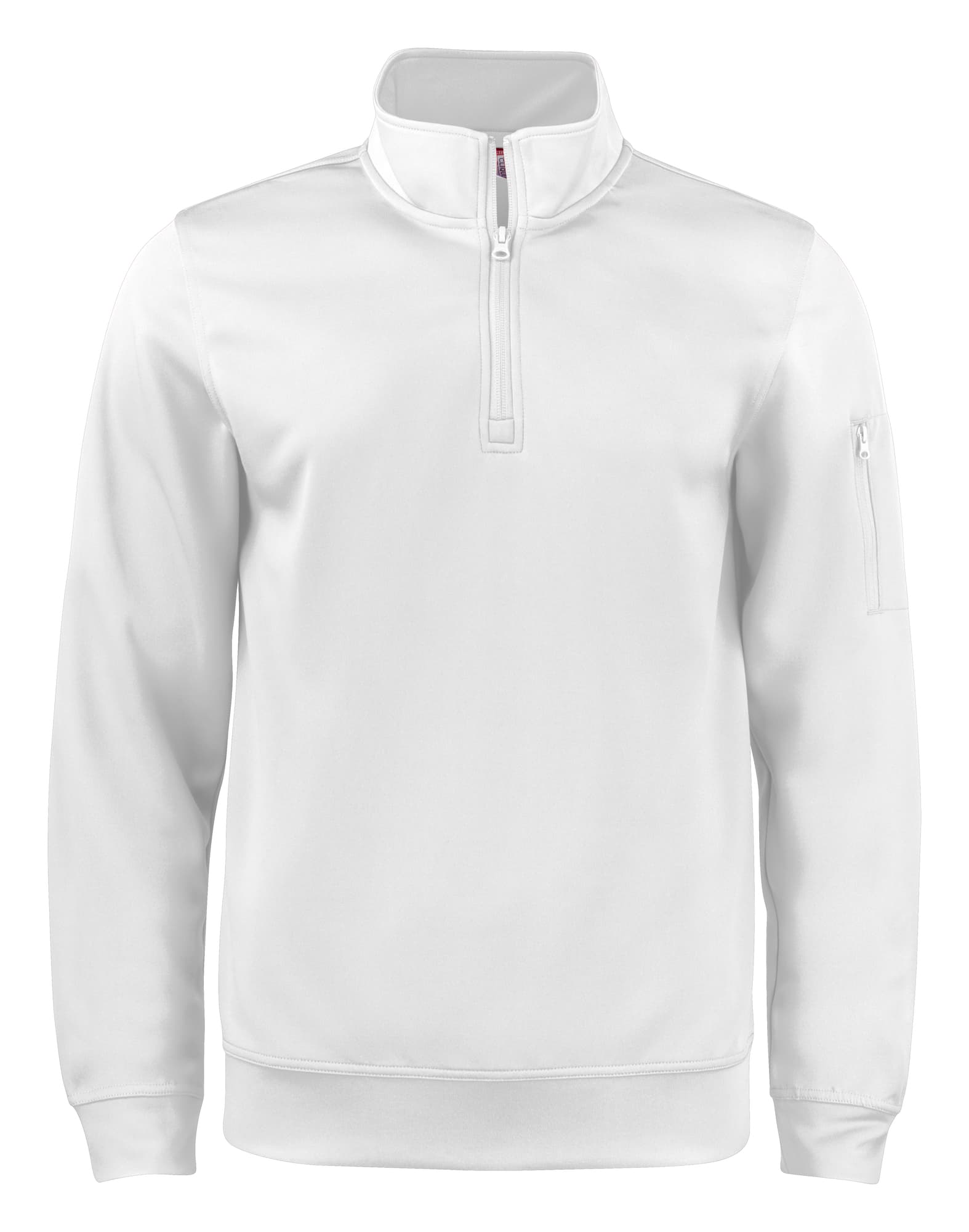Basic Active Half Zip, White