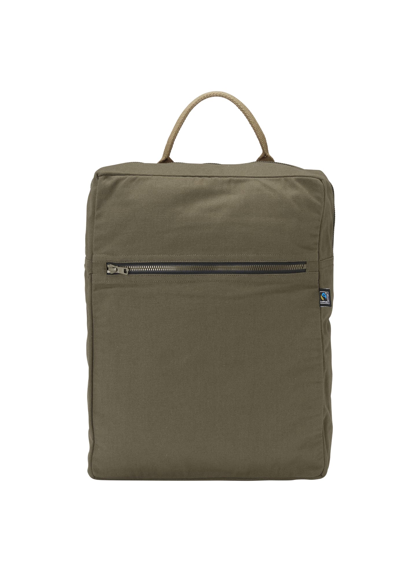 Canvas Daypack (GOTS), Dark Olive