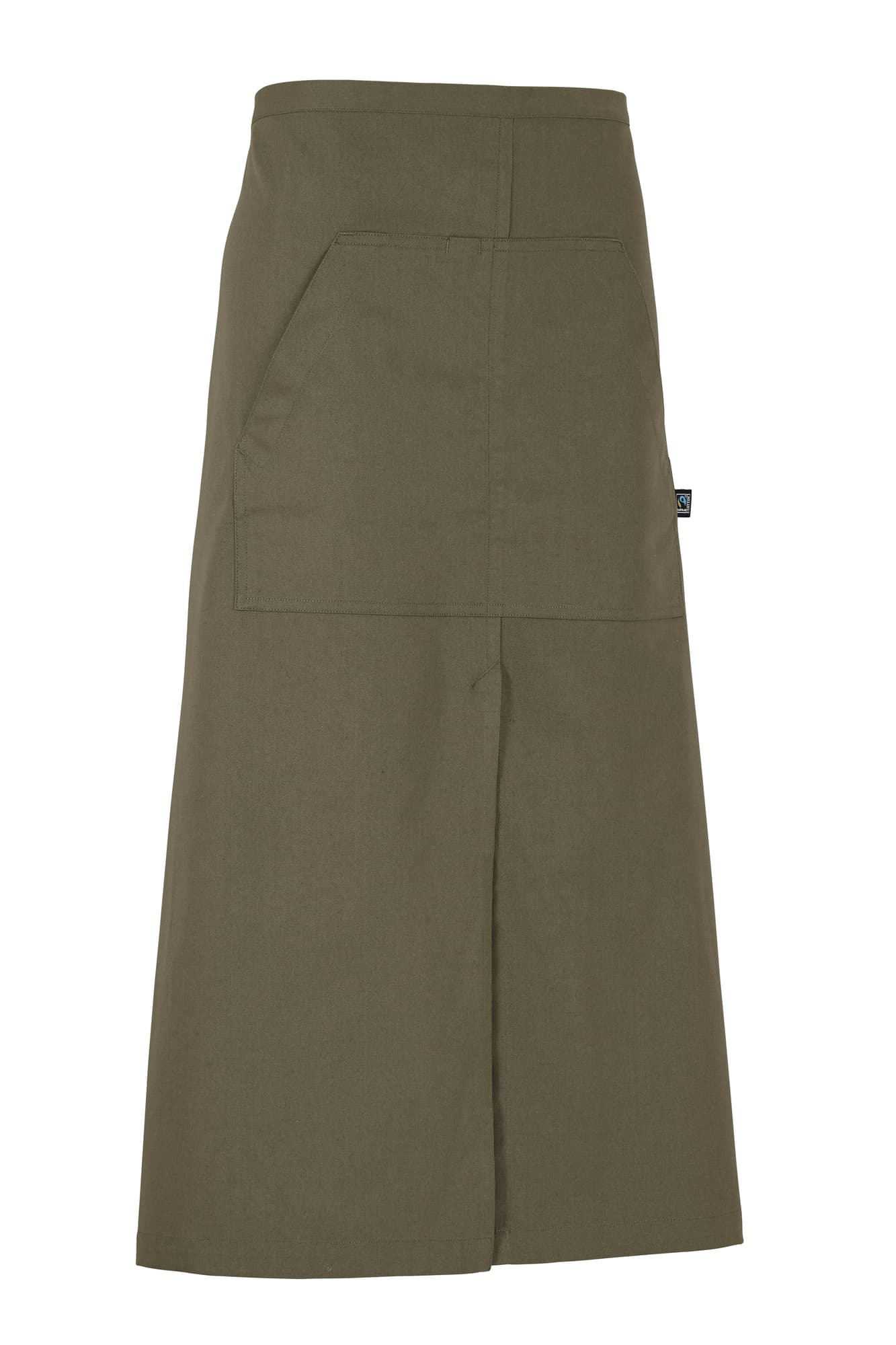 Waist Apron Long (GOTS), Dark Olive