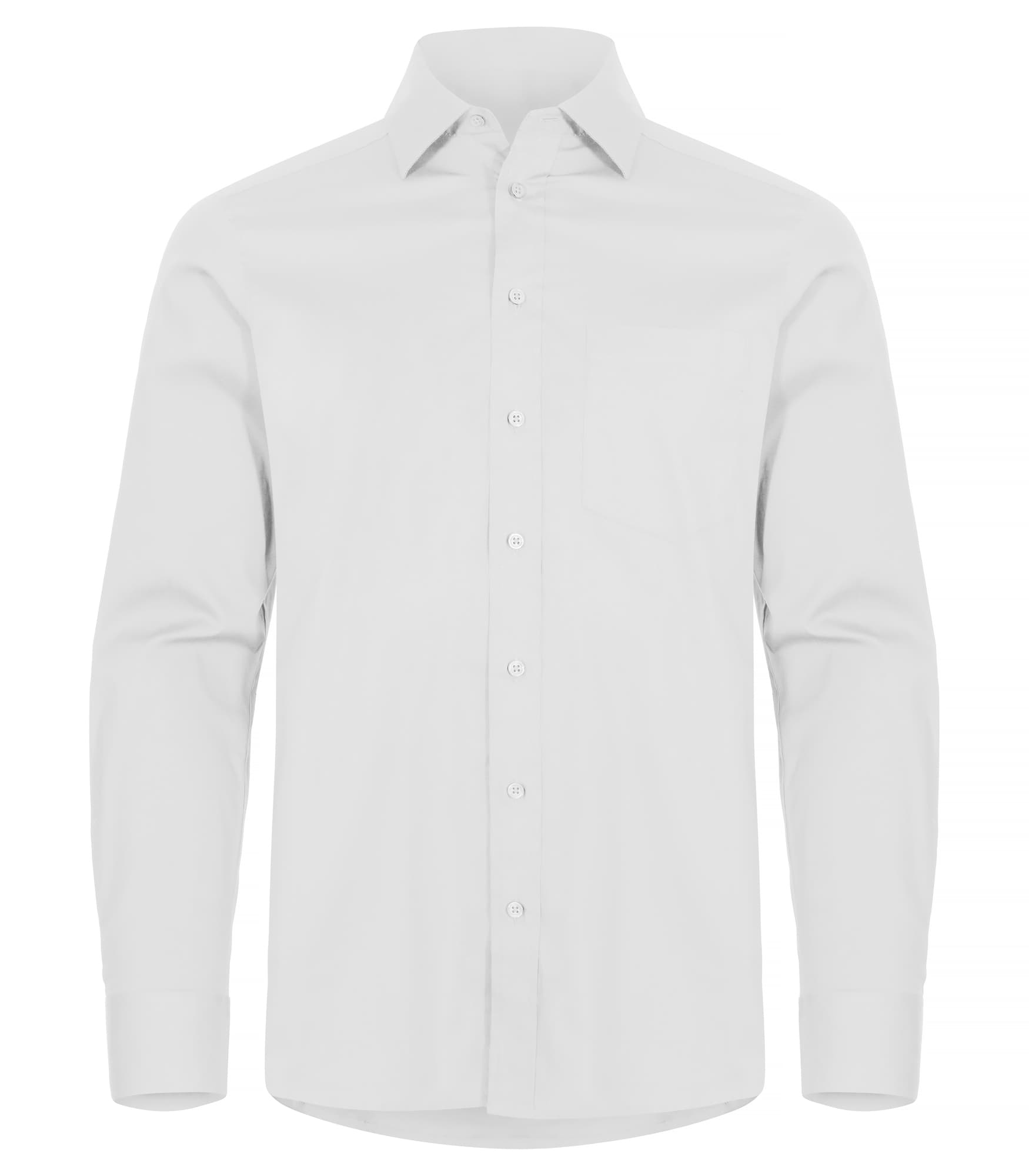 Stretch Shirt L/S, White