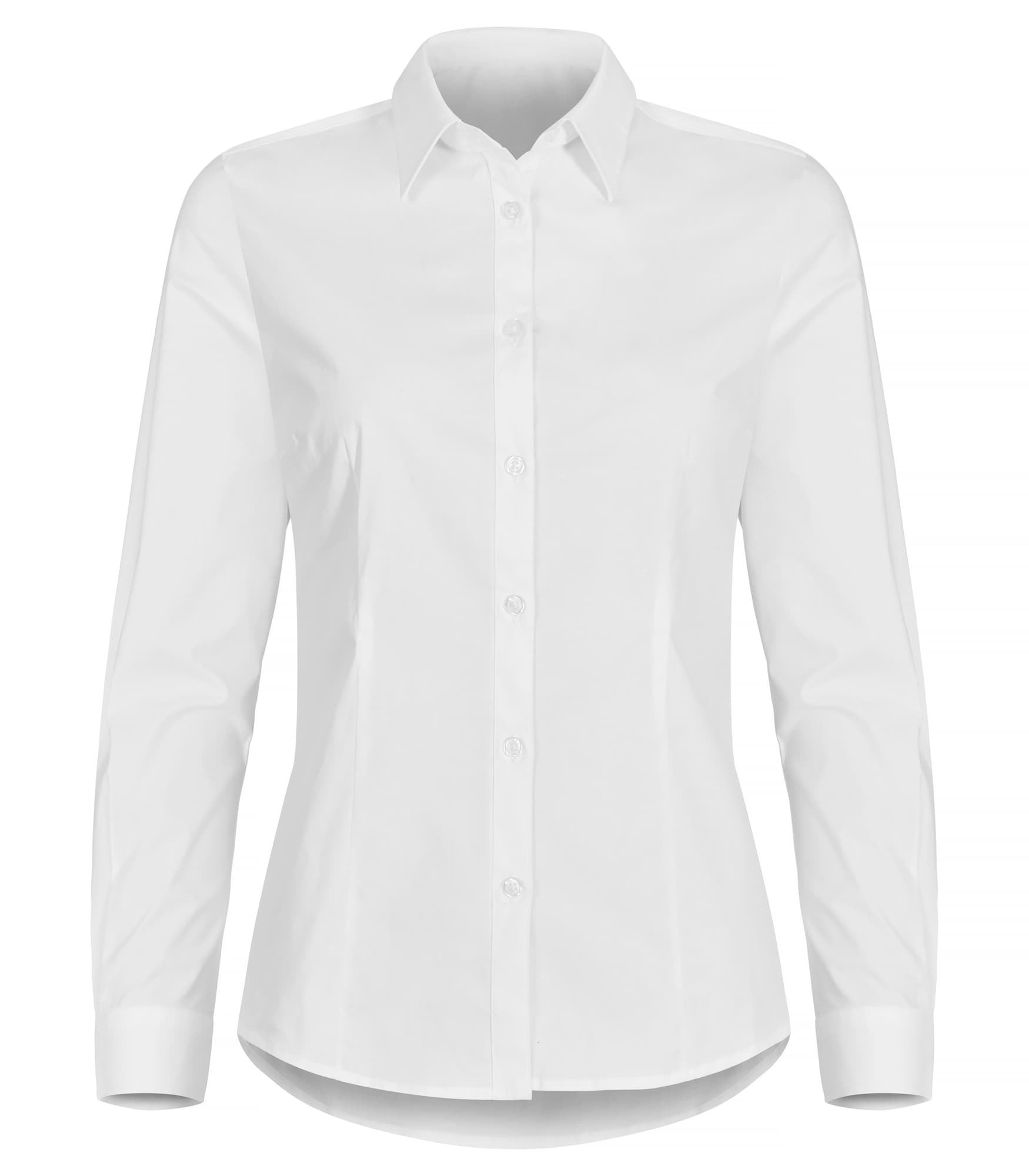 Stretch Shirt L/S Women, White