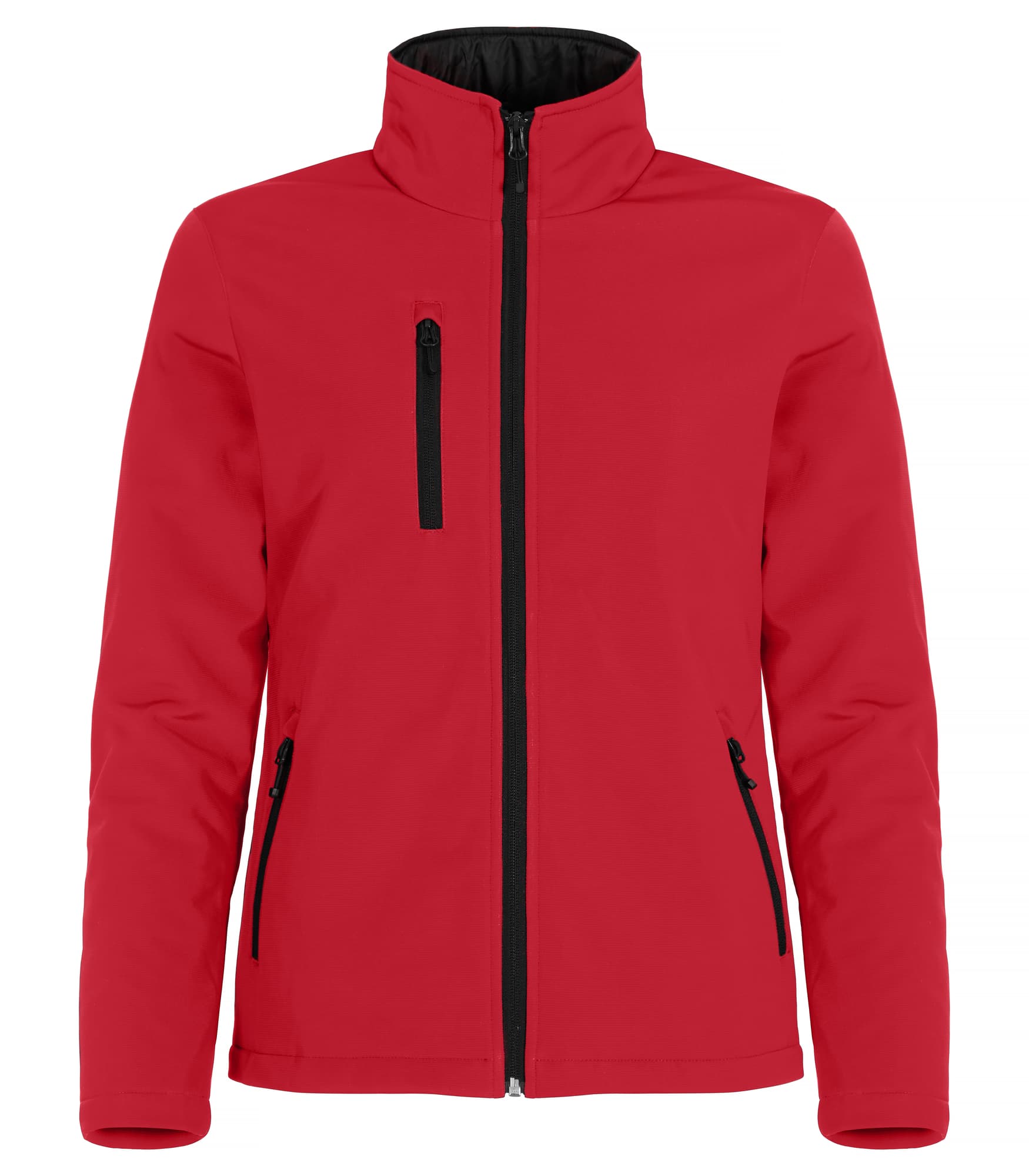 Padded Softshell Jacket Women, Red