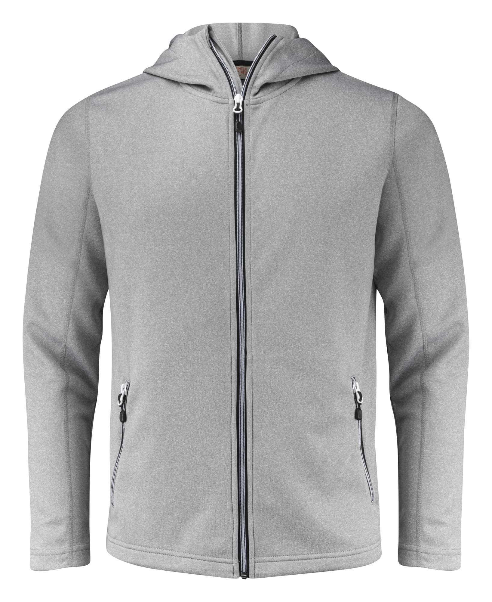 Layback Hoodie, Grey Melange