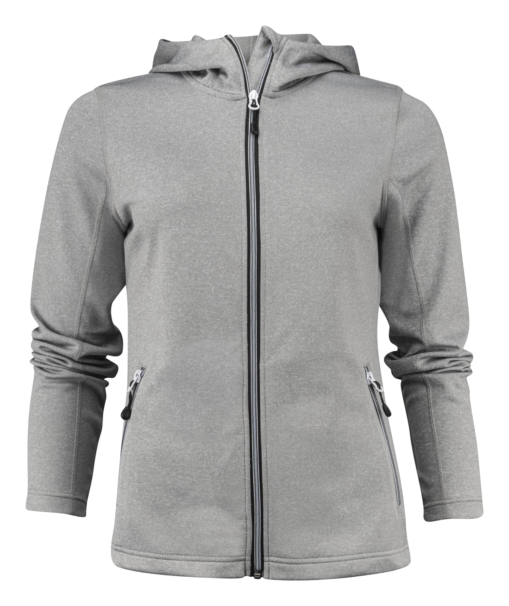 Layback Hoodie woman, Grey Melange