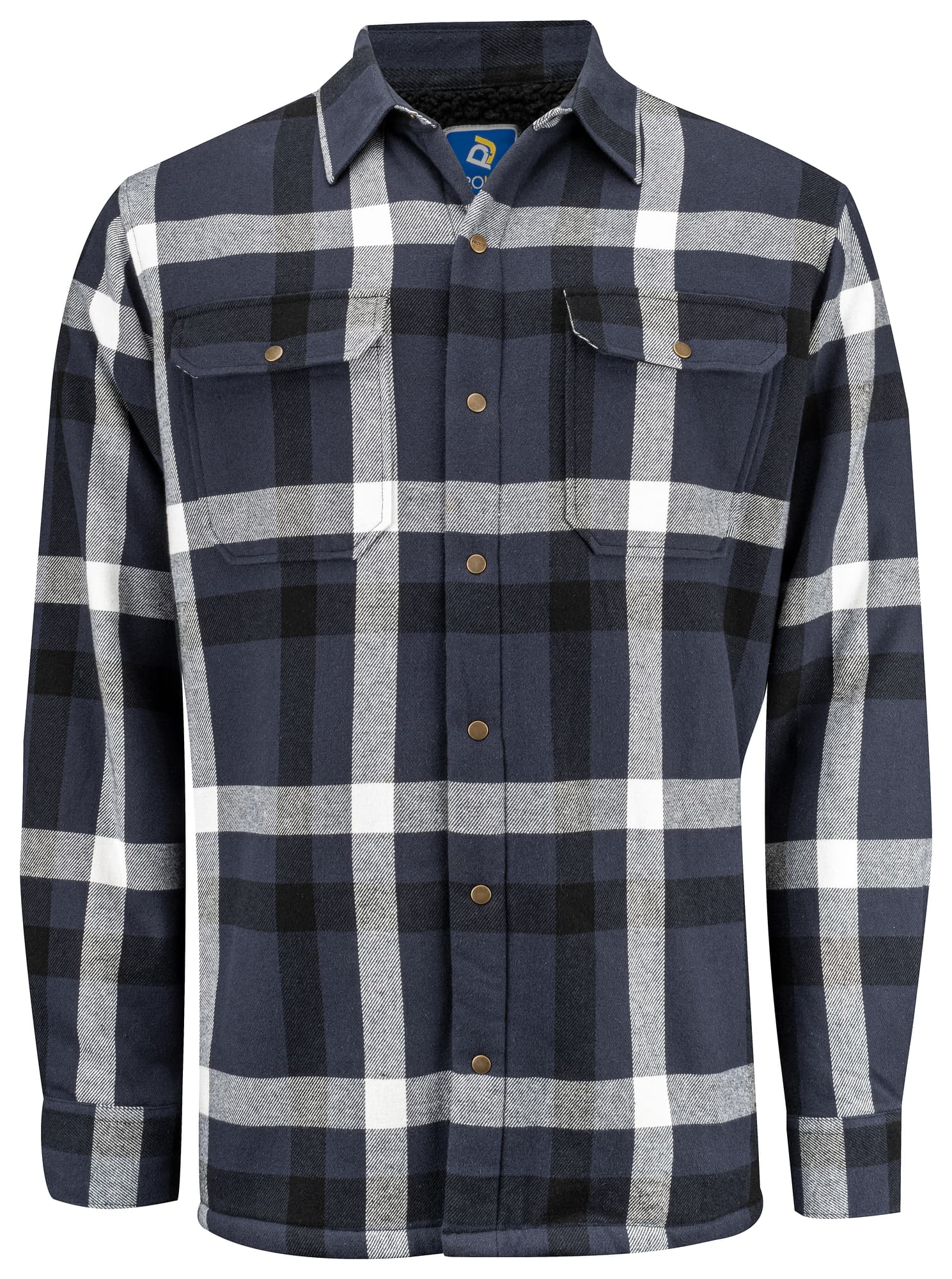 5213 Flanellskjorte Foret, Navy Check