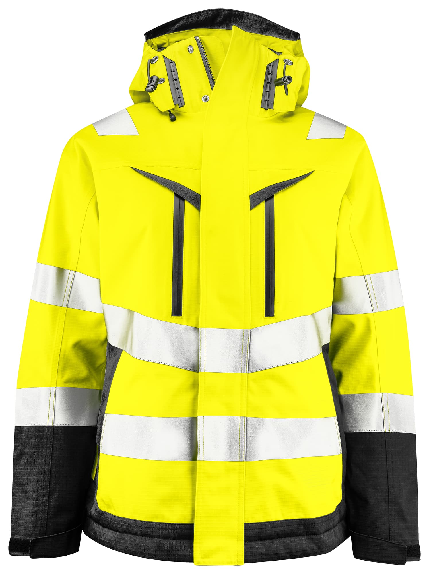 6449 Funksjonsjakke Dame EN ISO 20471 Kl 2/3, Yellow/Black