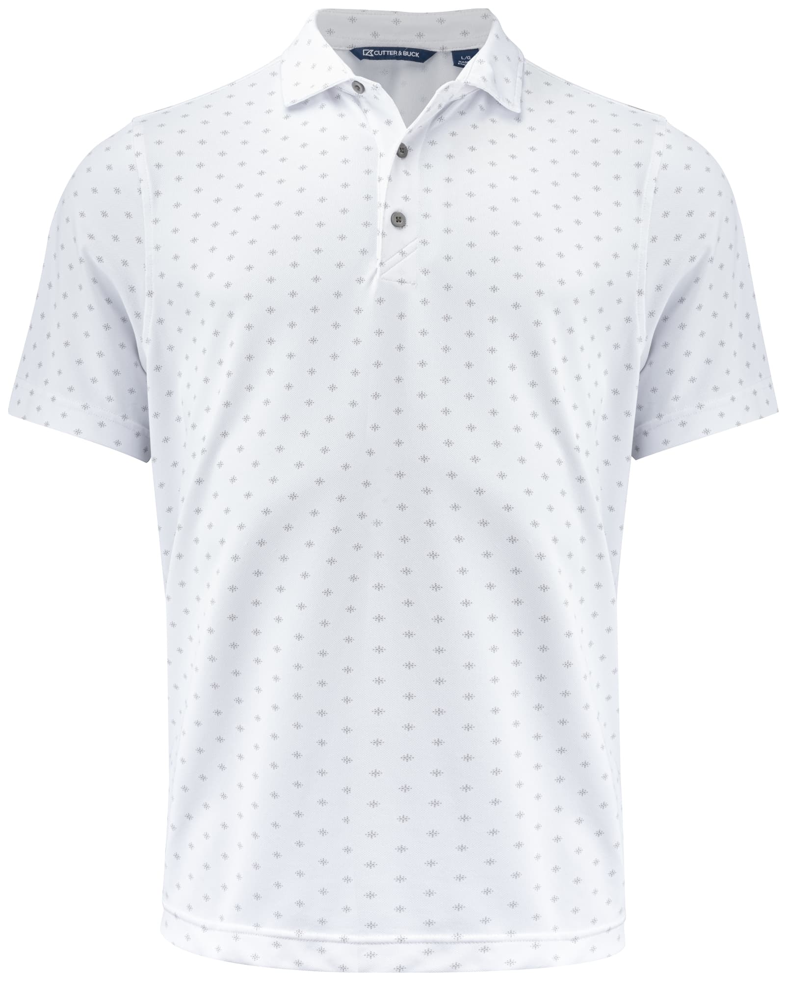 Virtue Polo Printed Men, White