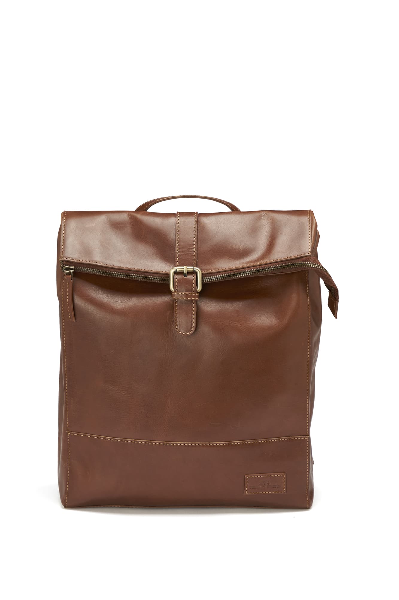 Leather Line Backpack, Cognac