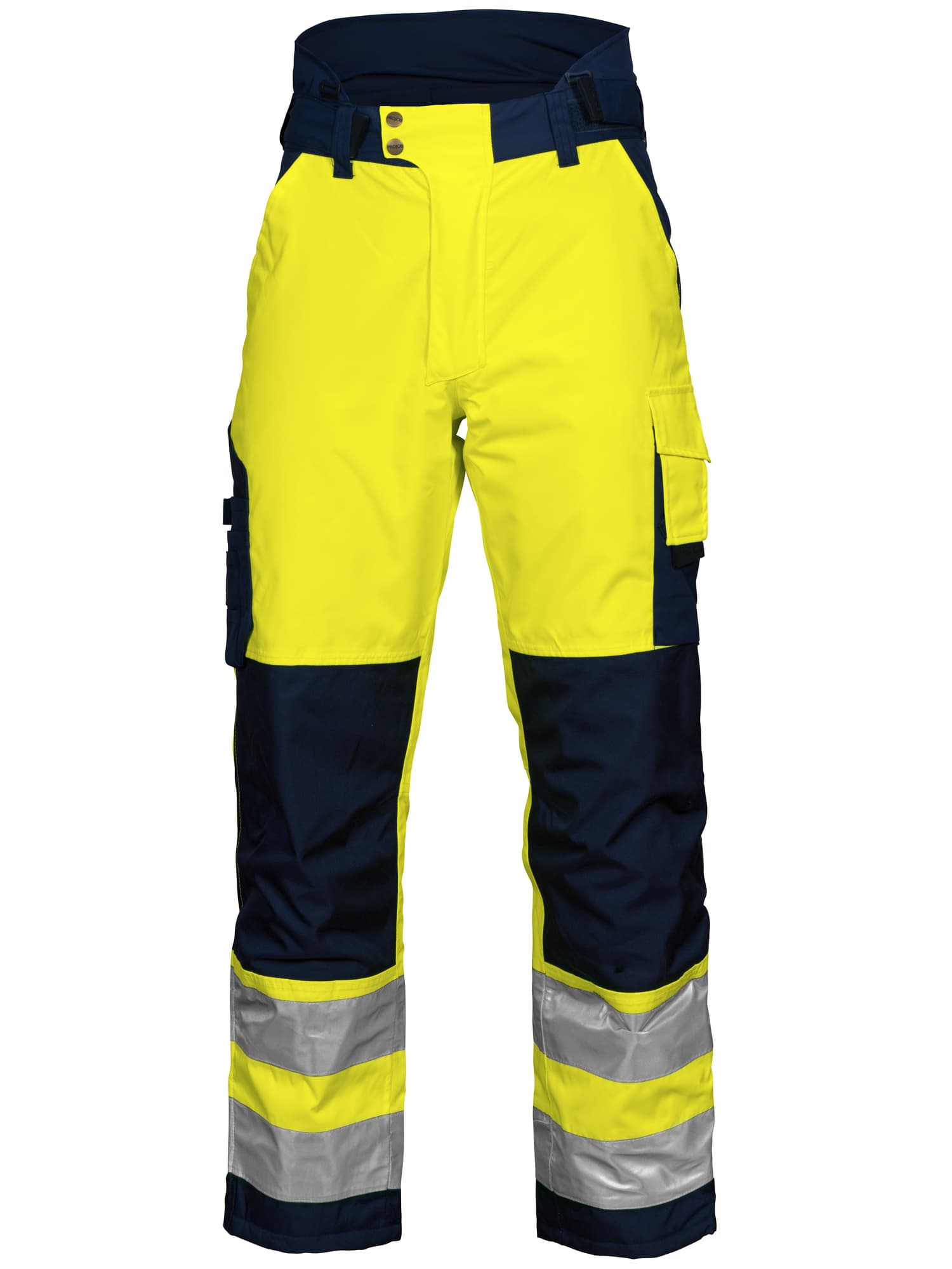 6514 Vinterbukse EN ISO 20471 Kl 2, Yellow/Navy