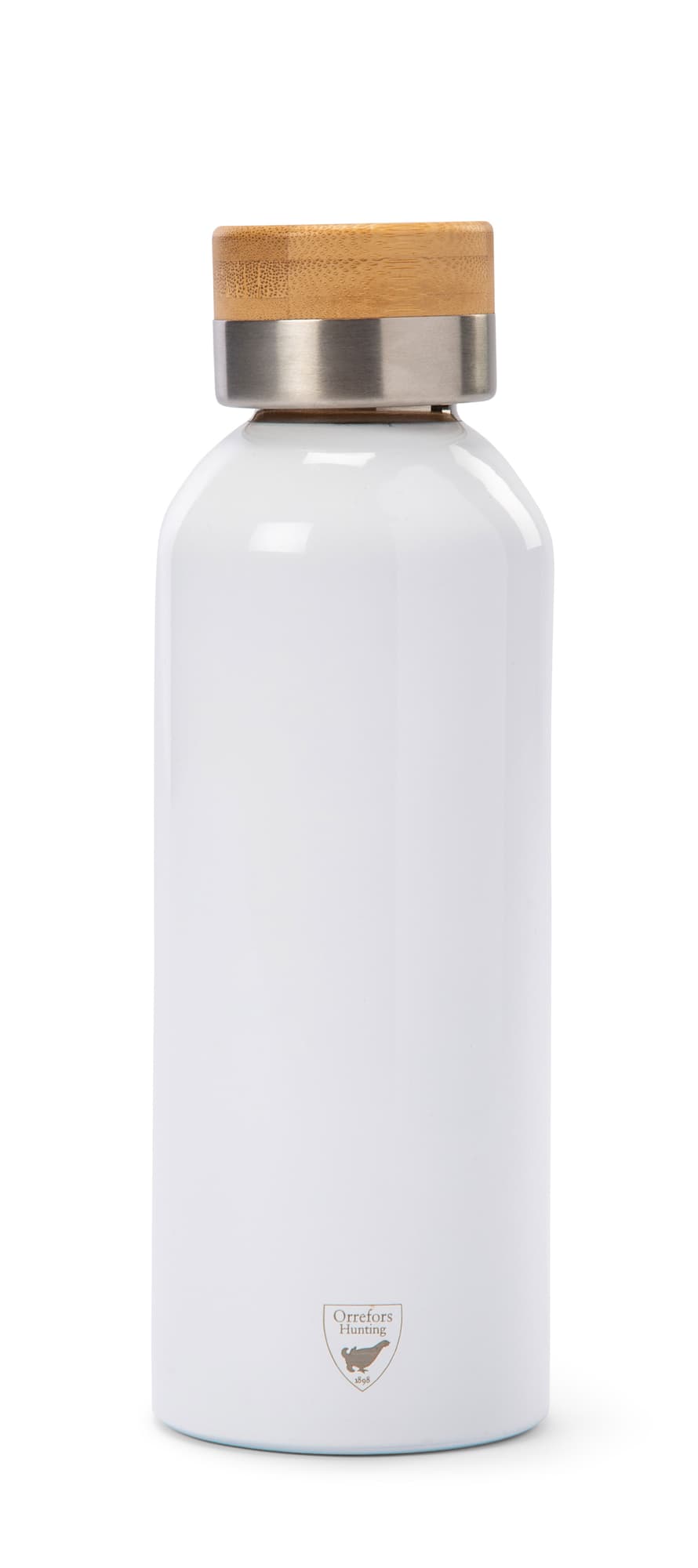Termosflaske med bambuslokk, 50 cl, White
