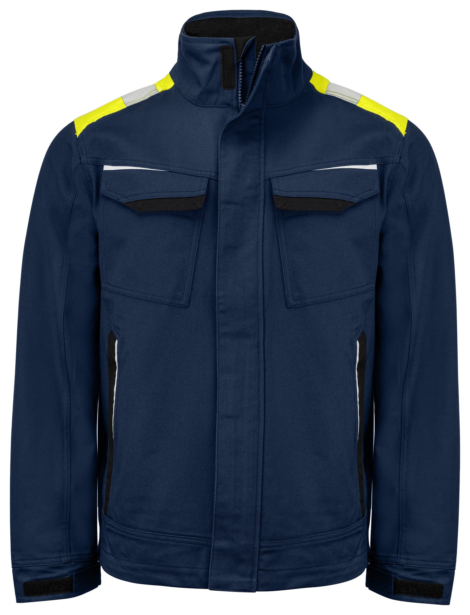 5437 Jakke Bomull, Navy/Yellow