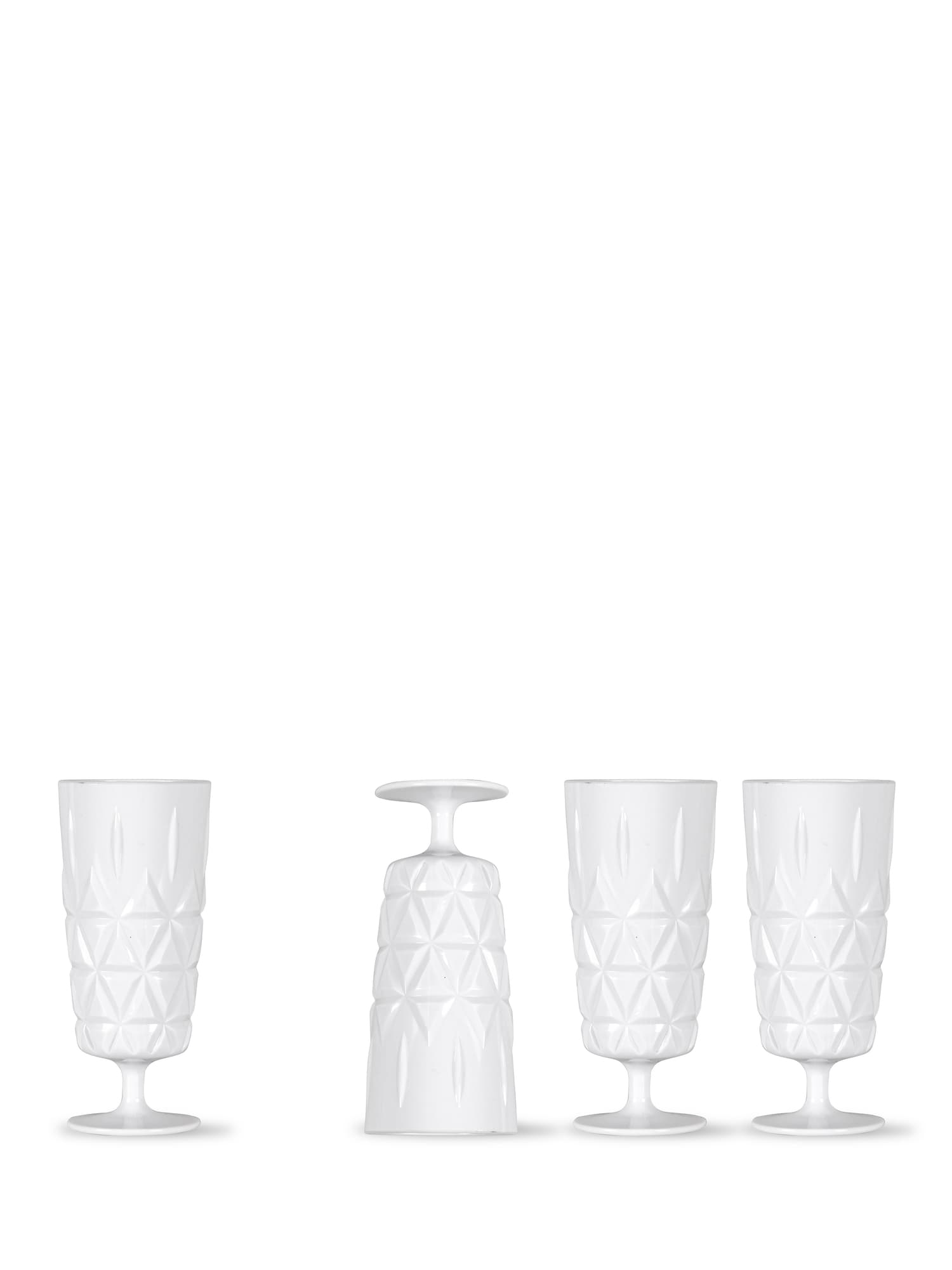 Piknik Juni Glass, Høy, 4-pk.