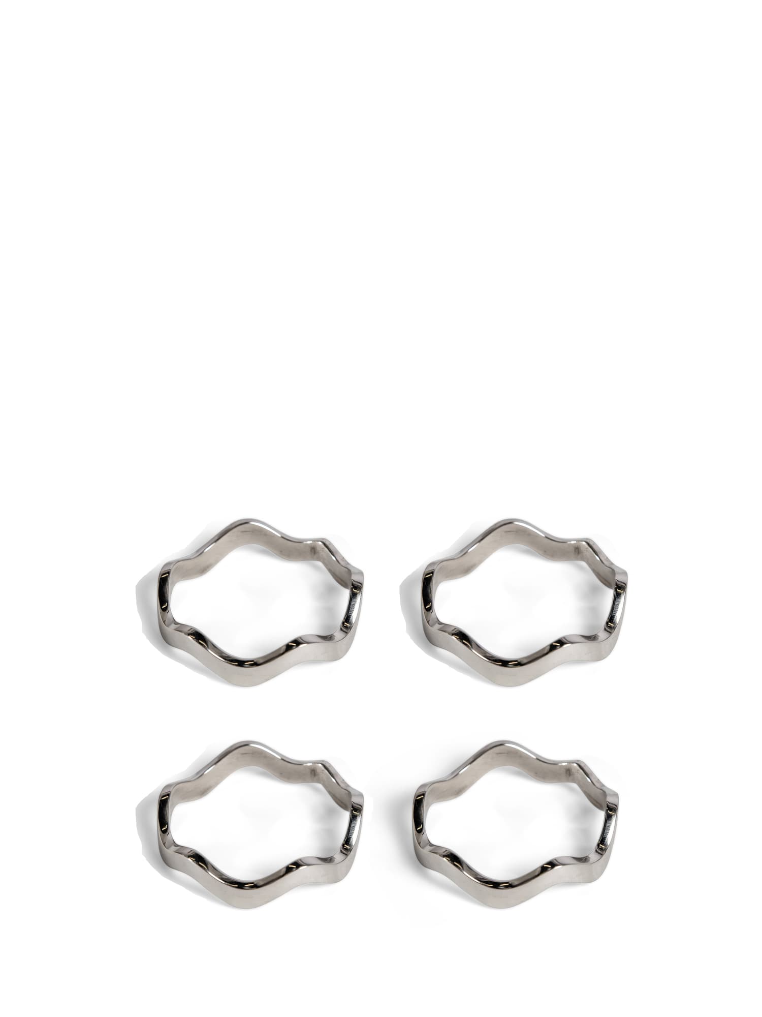 Anna serviettring 4-pk. sølv
