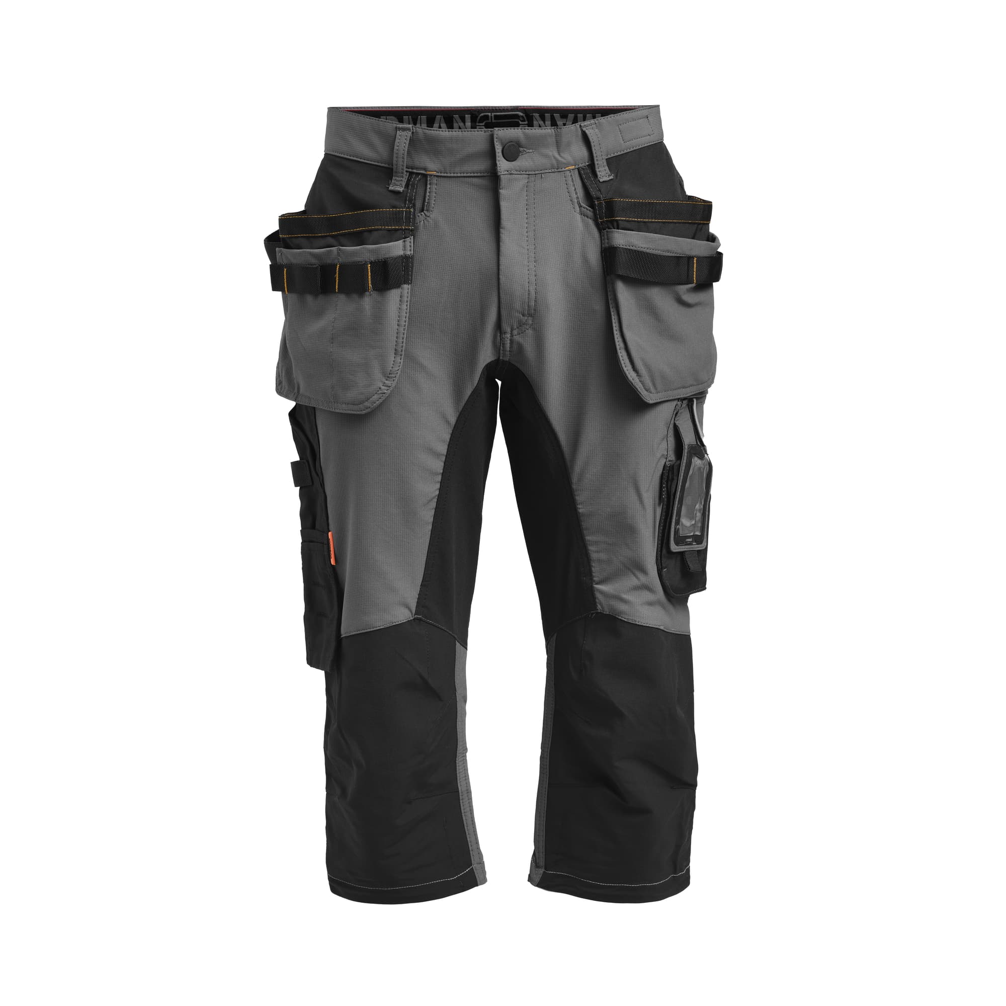 Piratbukse Stretch, Dark Grey/Black