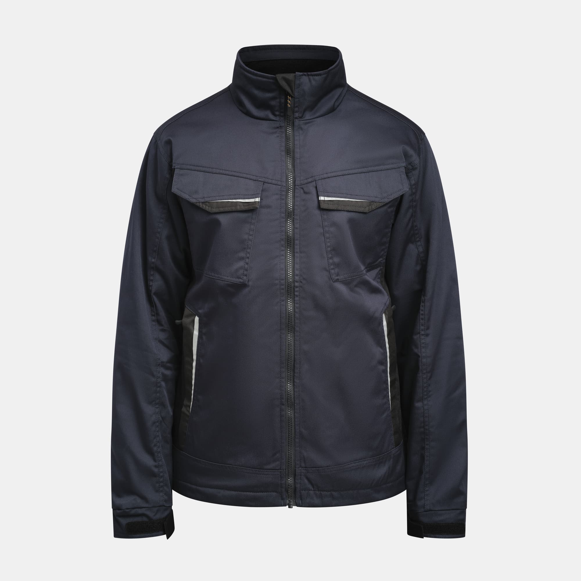 Poly Cotton Padded Jacket, Navy