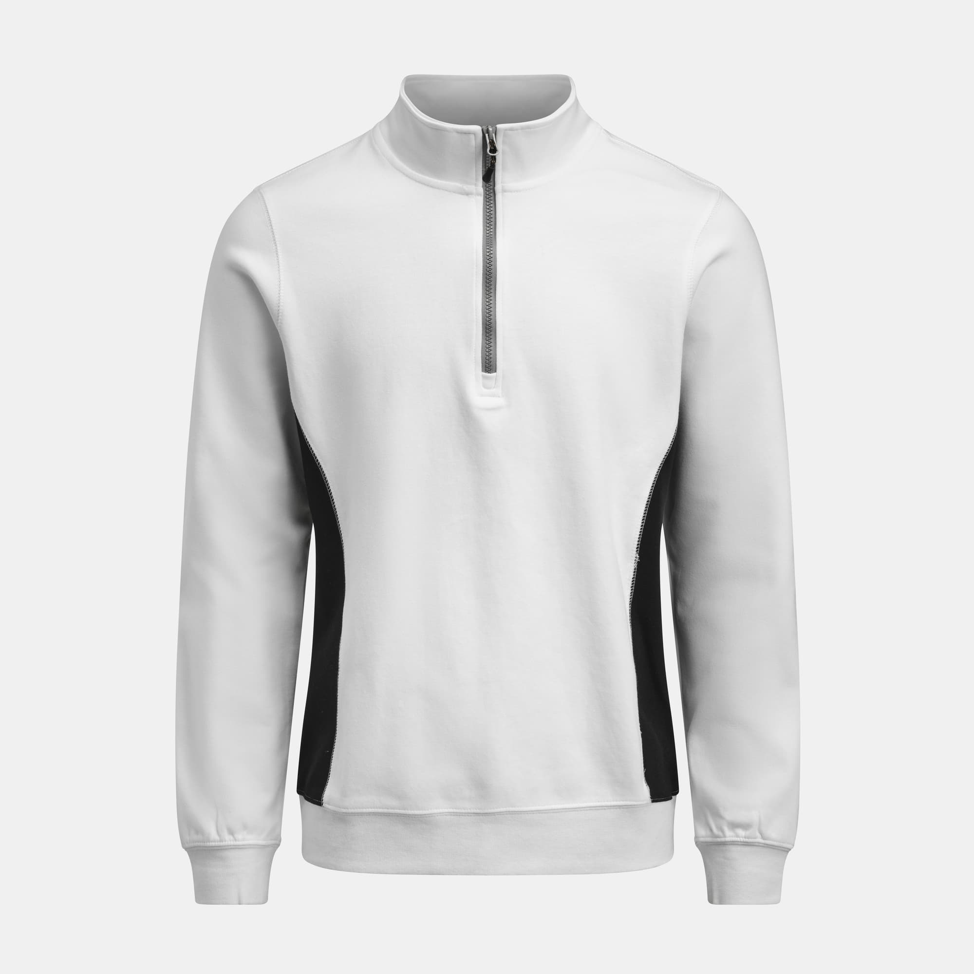 Sweatshirt 1/2 Zip, white/black