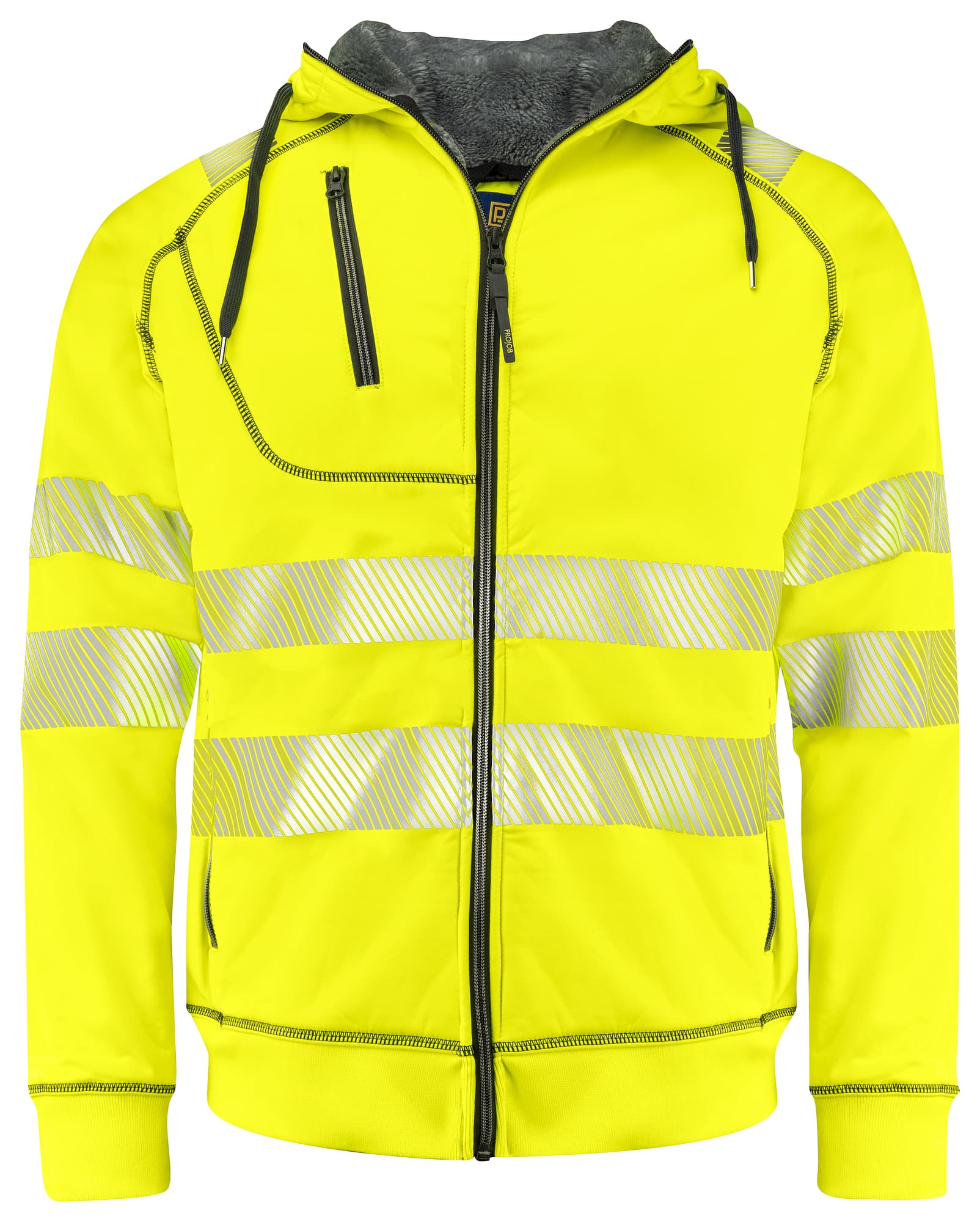 6130 Hettejakke EN ISO 20471 Kl 3/2, Yellow/Black