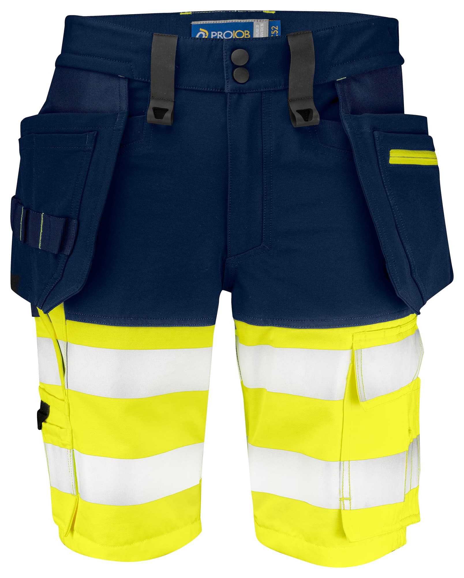 6580 Shorts EN ISO 20471 Klasse 1, Yellow/Navy