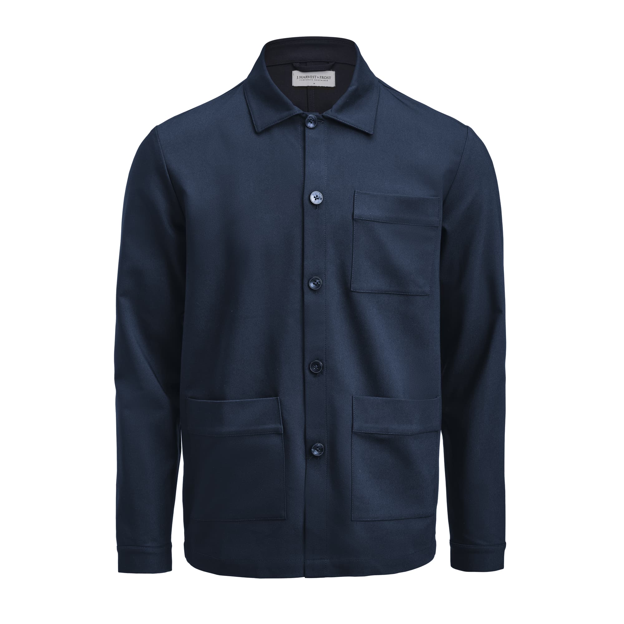 Patch Pocket Overshirt Unisex, Navy