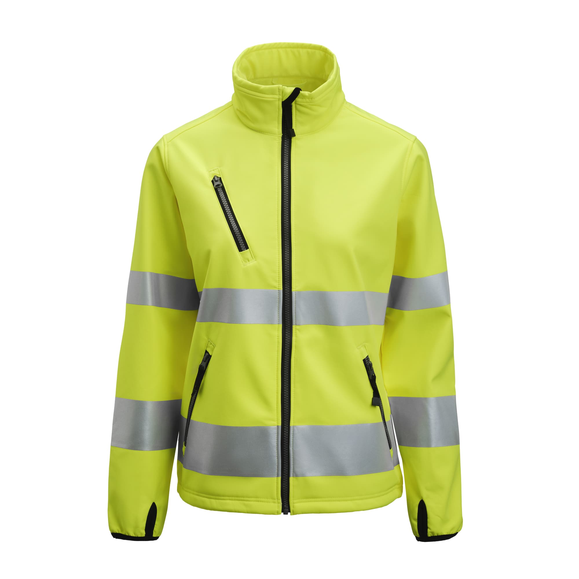 Womens Softshell Jacket Hi-vis, Yellow