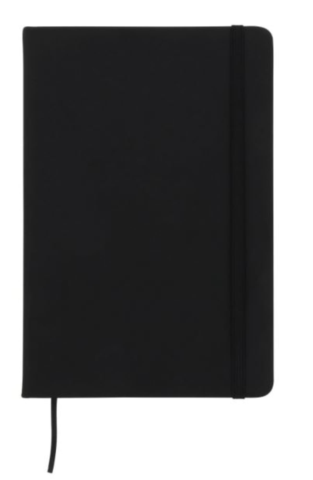 PU Notatbok A5 med FSC sertifiserte-ark, Black