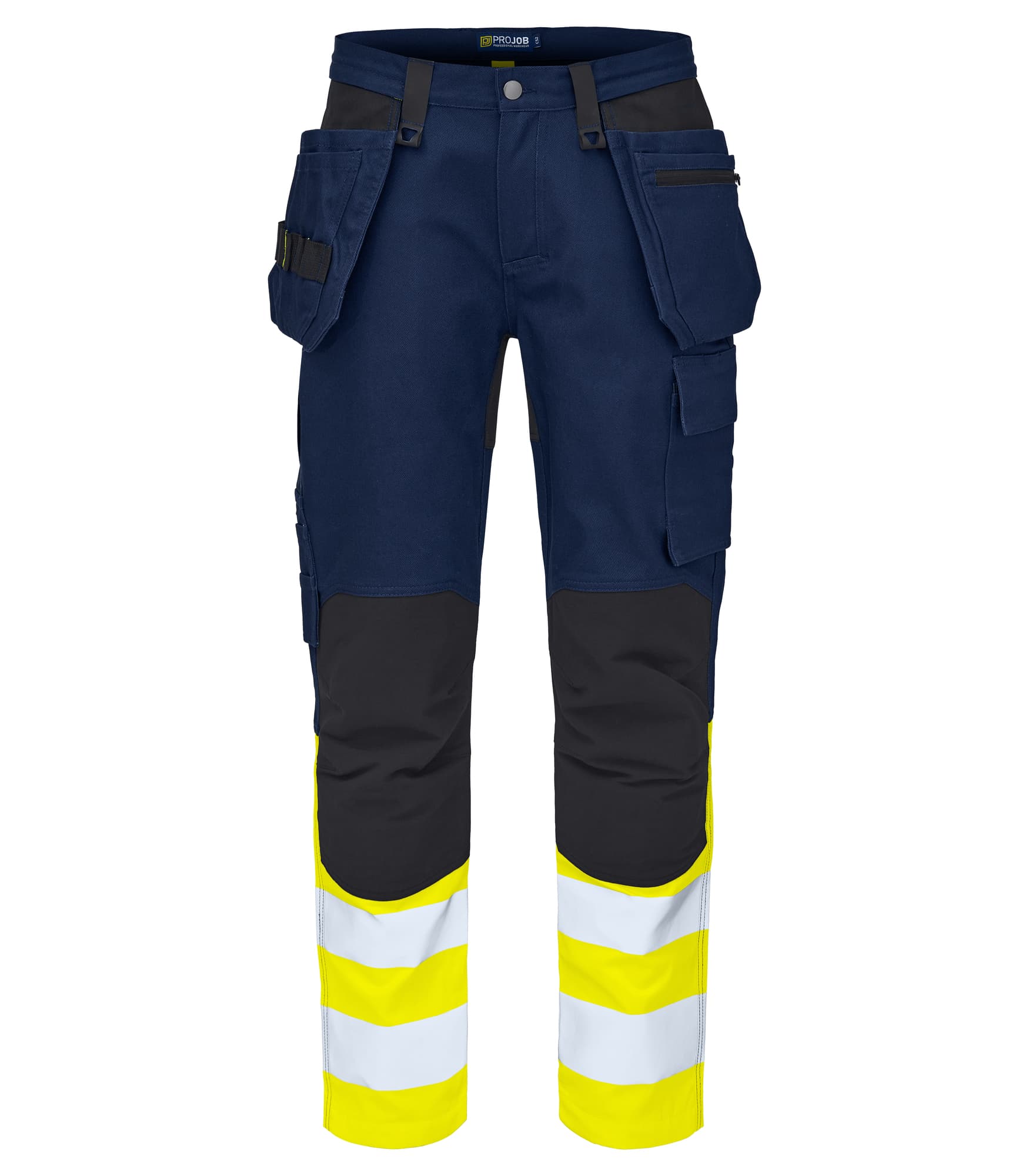 6560 Håndverksbukse EN ISO 20471 Klasse 1, Yellow/Navy