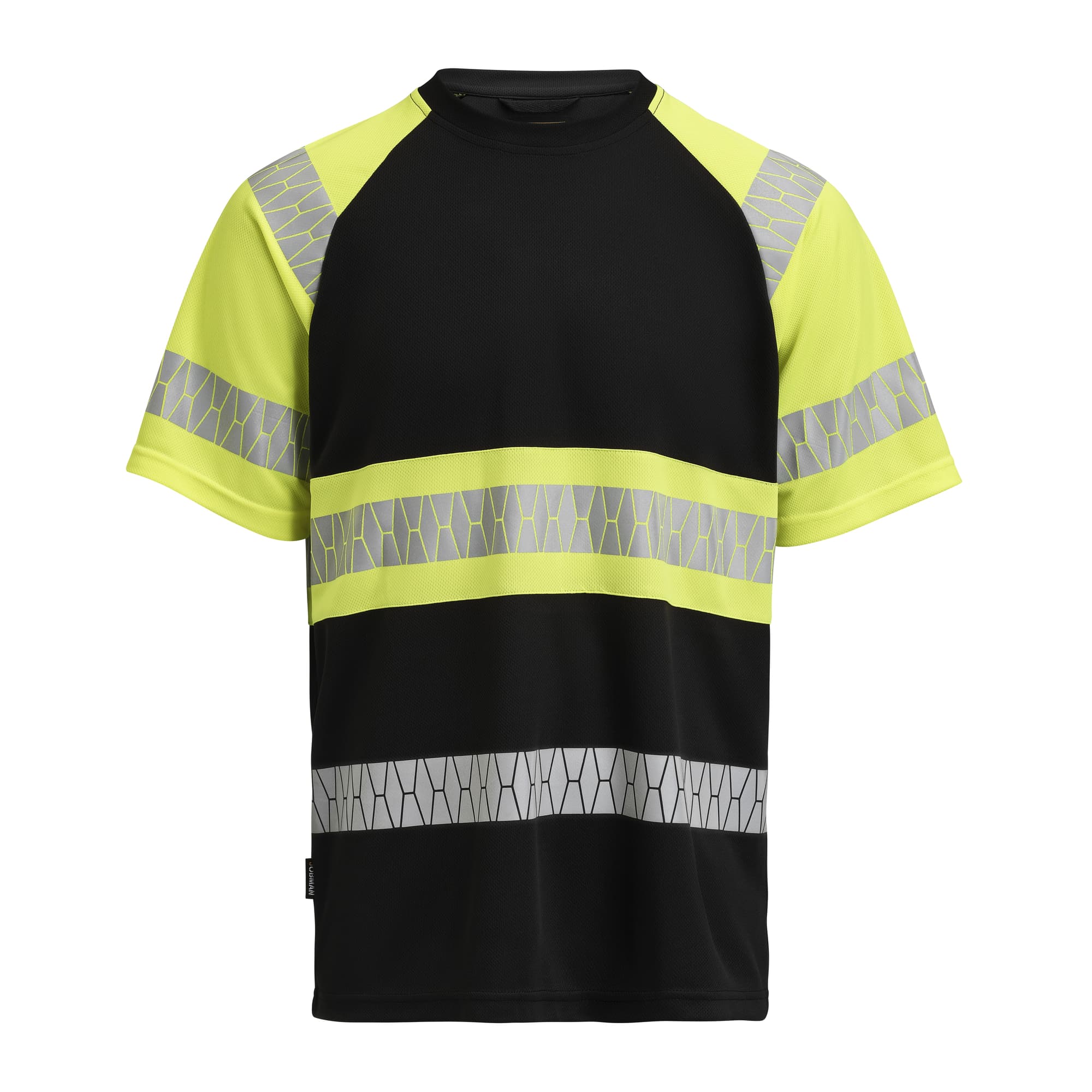 T-shirt Hi-Vis, Black/Yellow