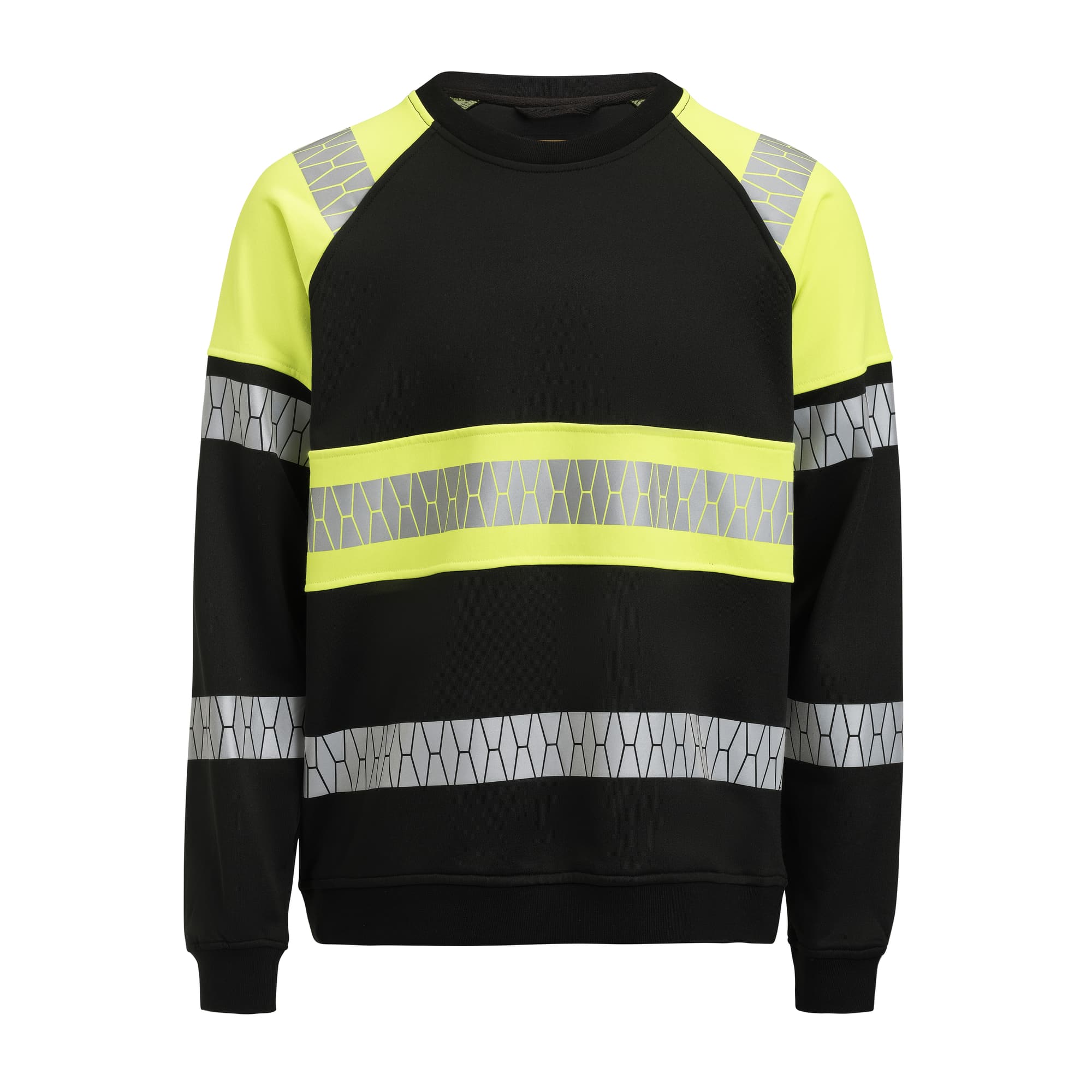 Sweatshirt Hi-Vis, Black/Yellow