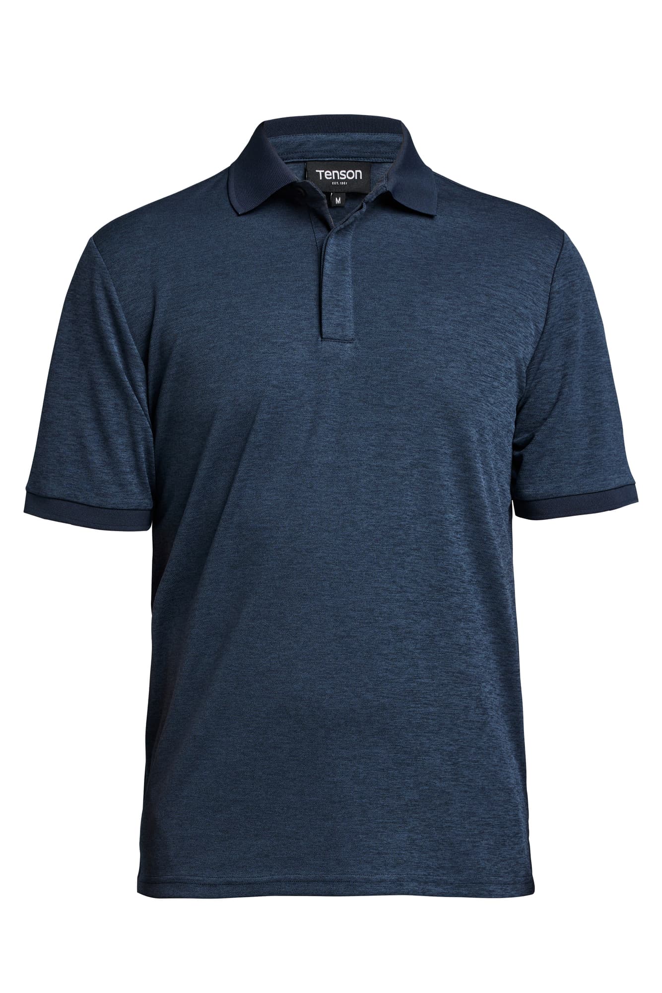 TXlite Melange Polo Men, Dark Navy