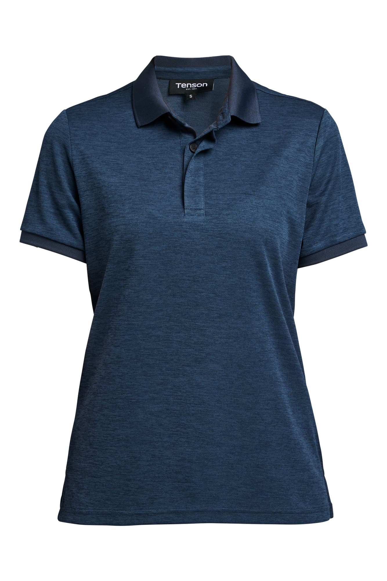 TXlite Melange Polo Women, Dark Navy