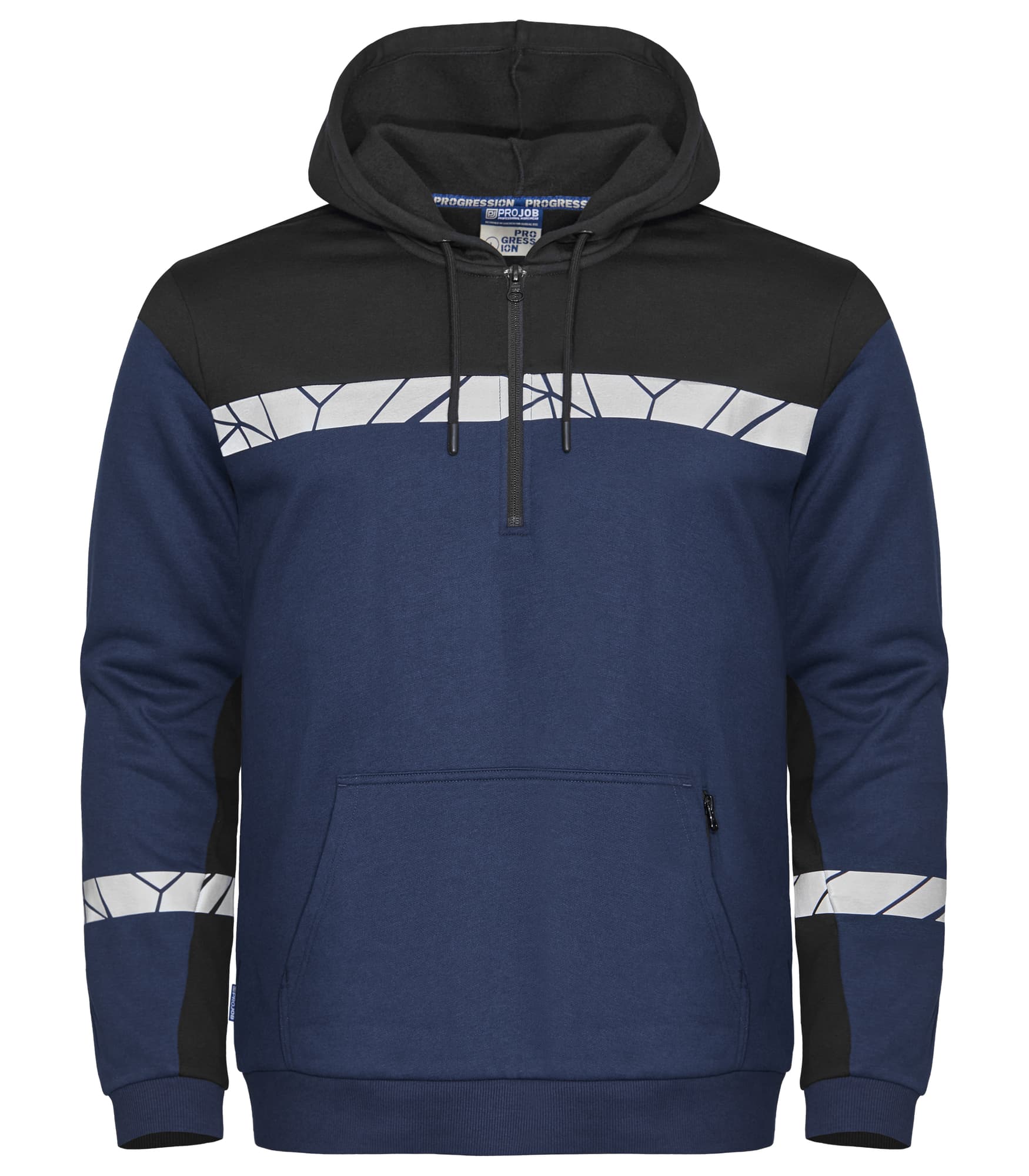7104 Hettegenser 1/2 Zip, Navy/Black