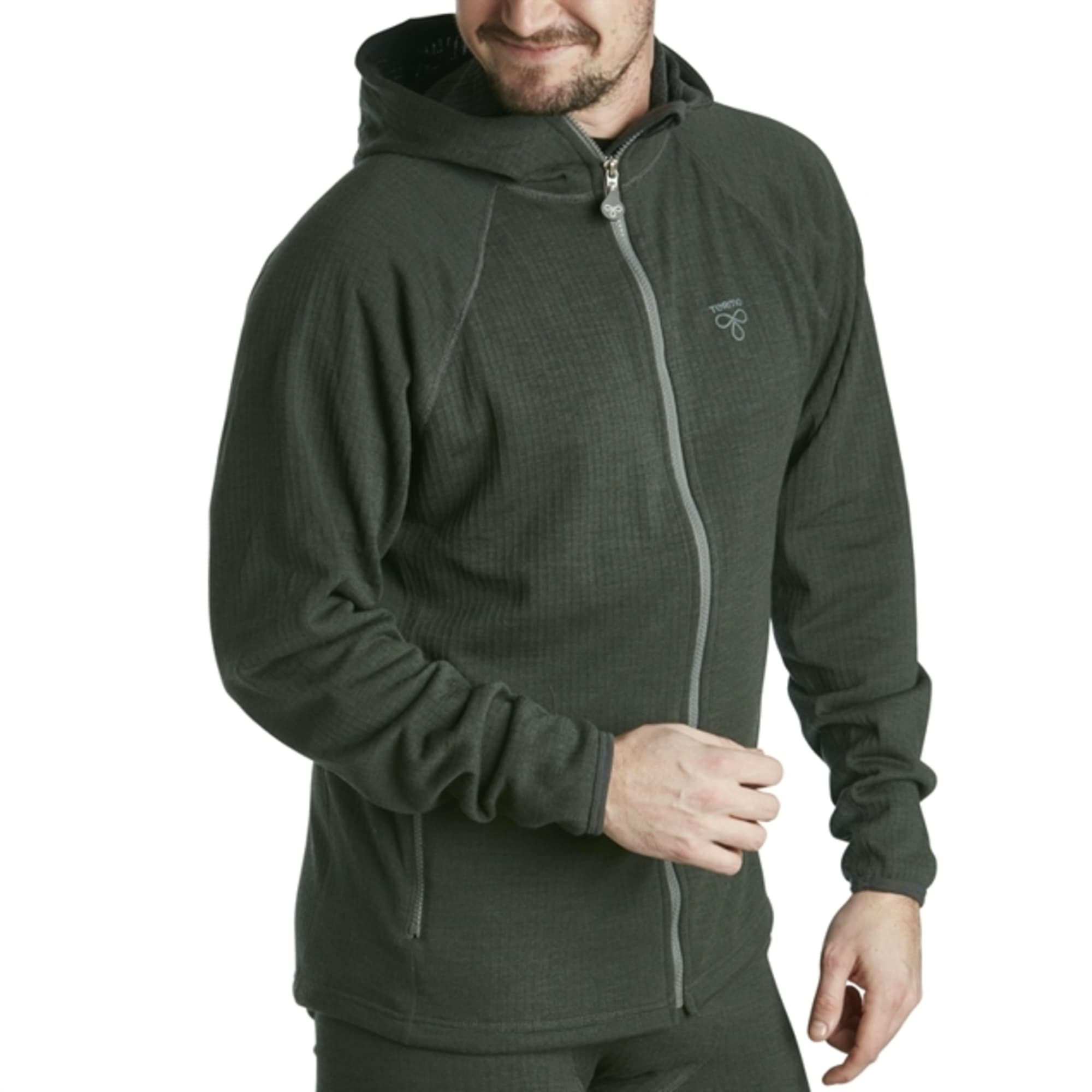 Termo Wool Original 2.0 Hoodie full zip M, Dark green