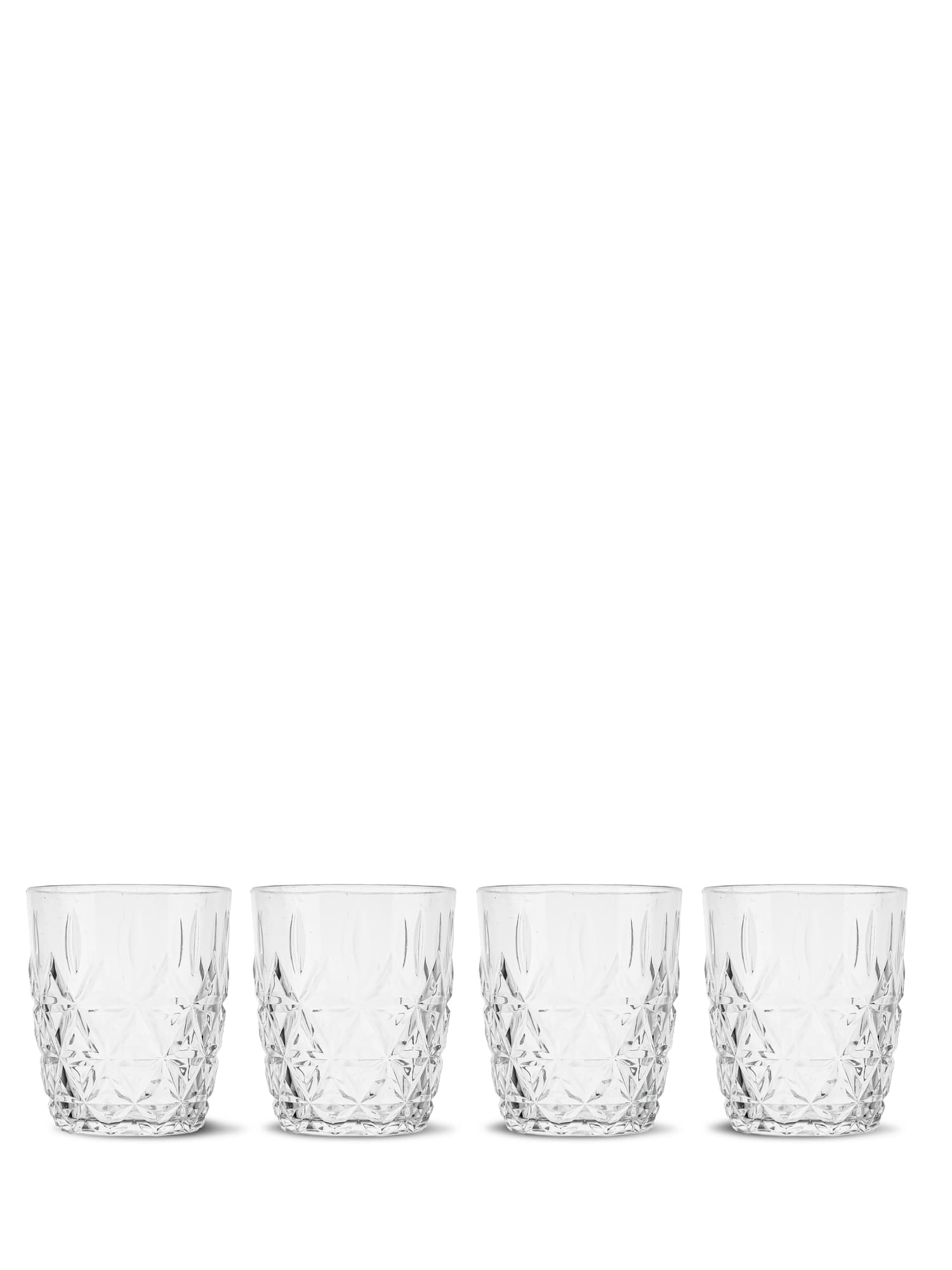 Piknik Juni vannglass, 4-pk., Klar