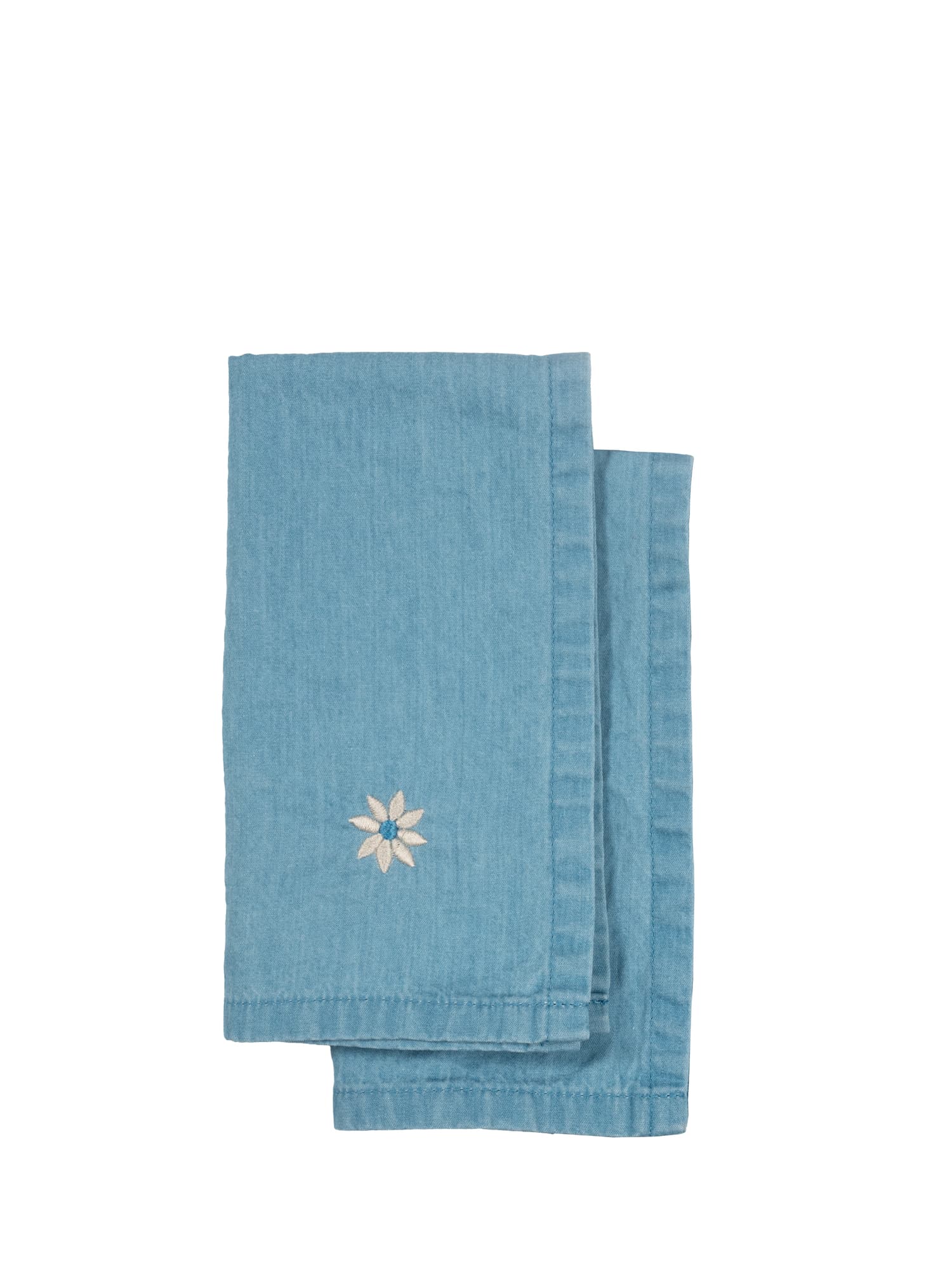 Eden denim kjøkkenhåndkle, 2-pack, Blå