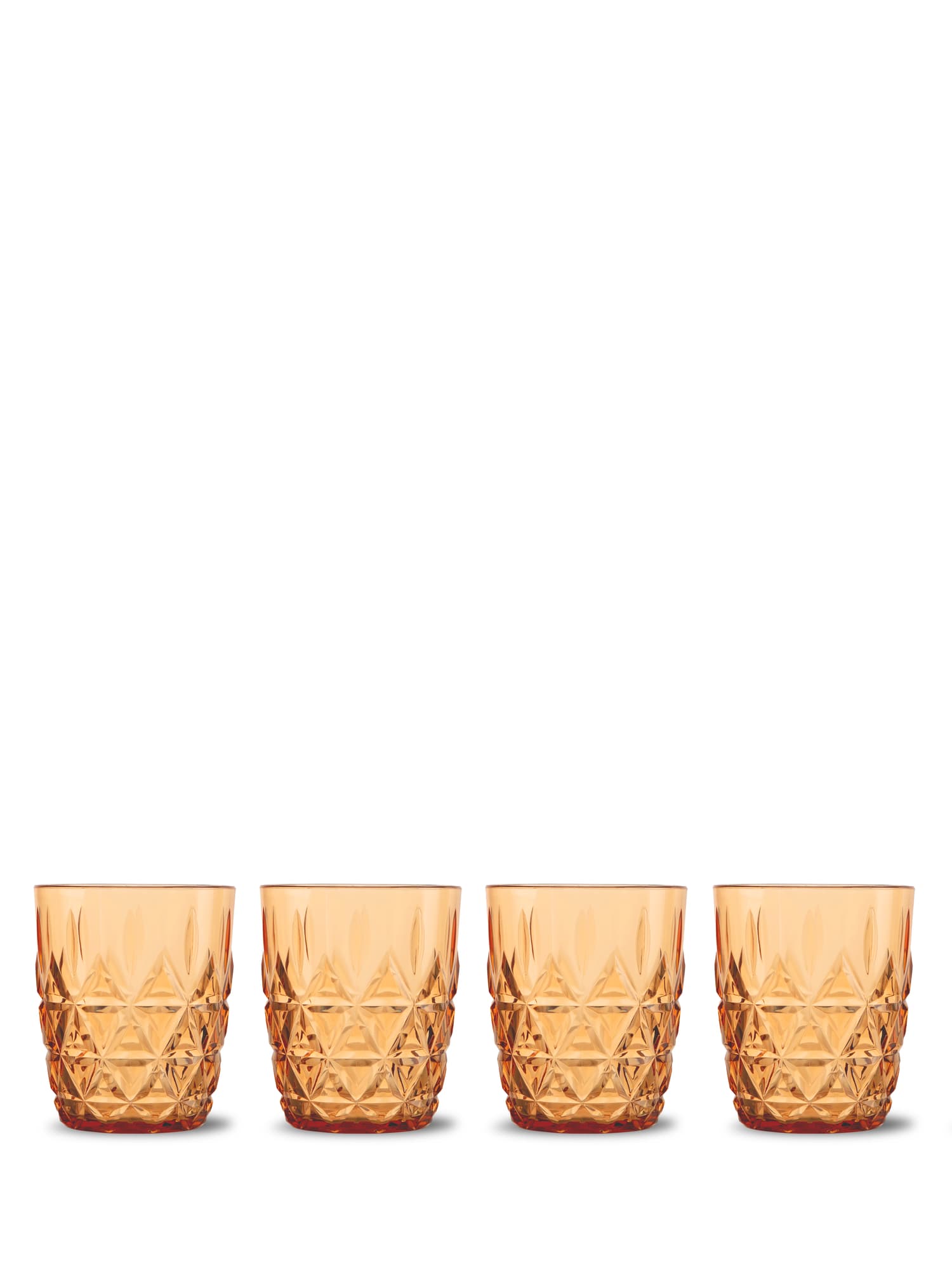 Piknik Juni vannglass, 4-pk., Amber