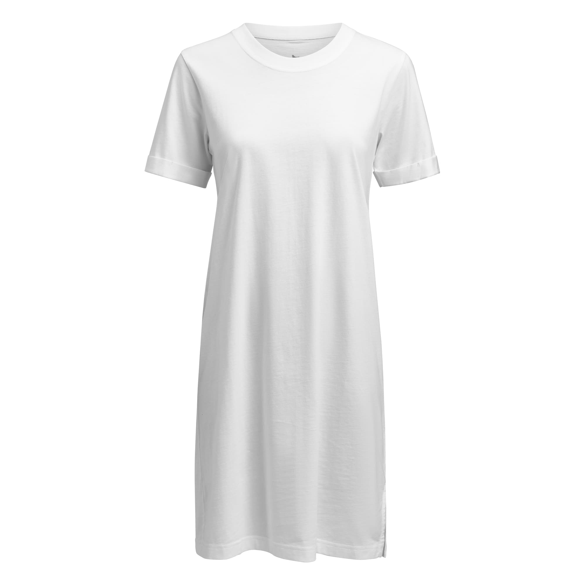 American T-shirt Dress Women, White