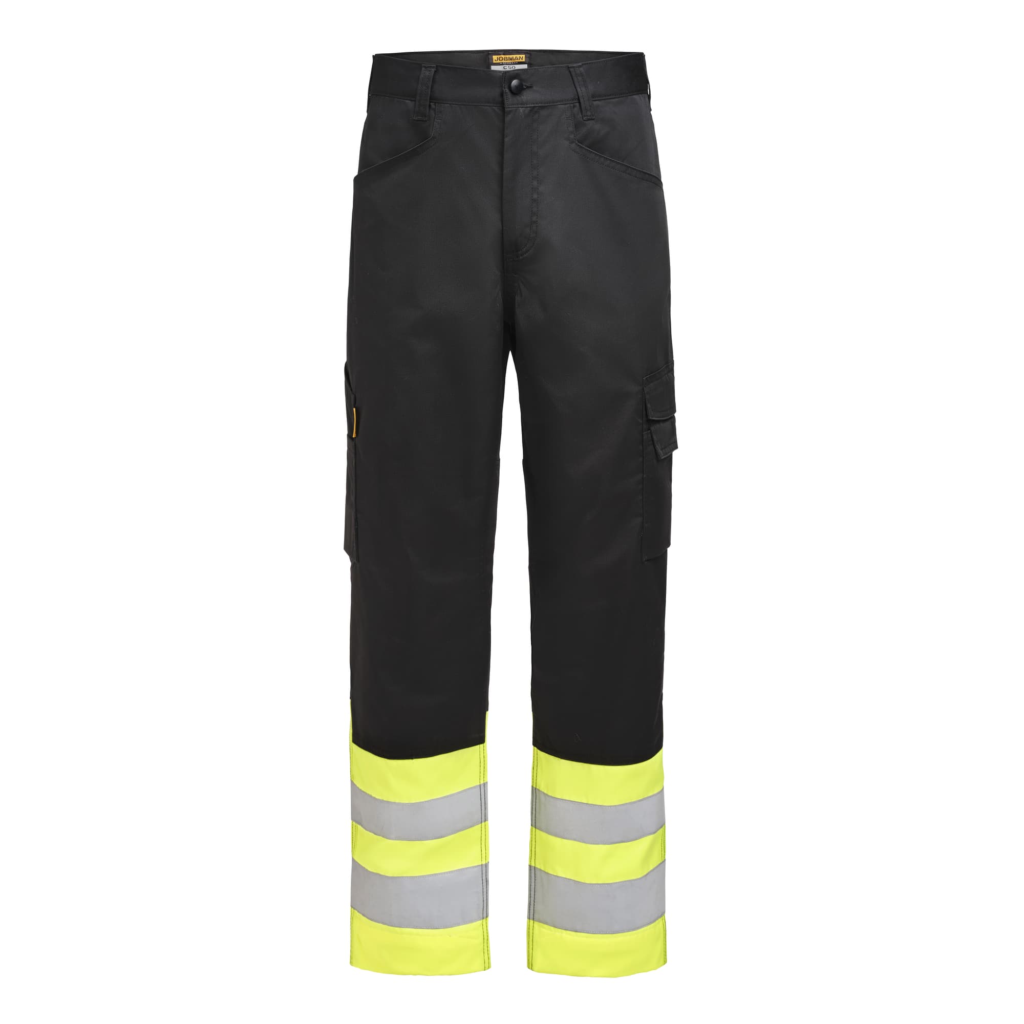 Women's Service Trousers Hi-Vis, Black/Yellow