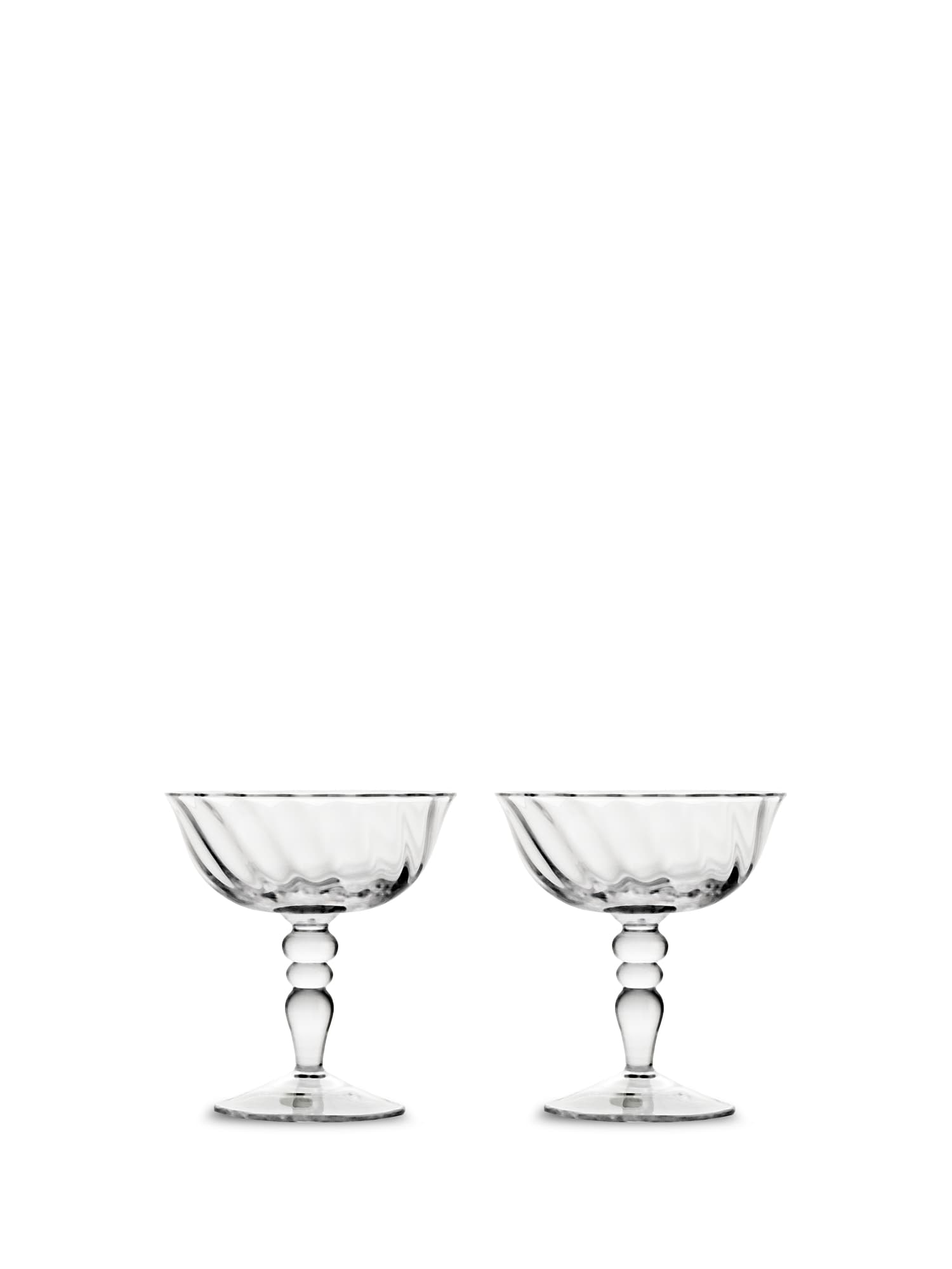 Italiensk champagne coupe Opacity, 2-pk.