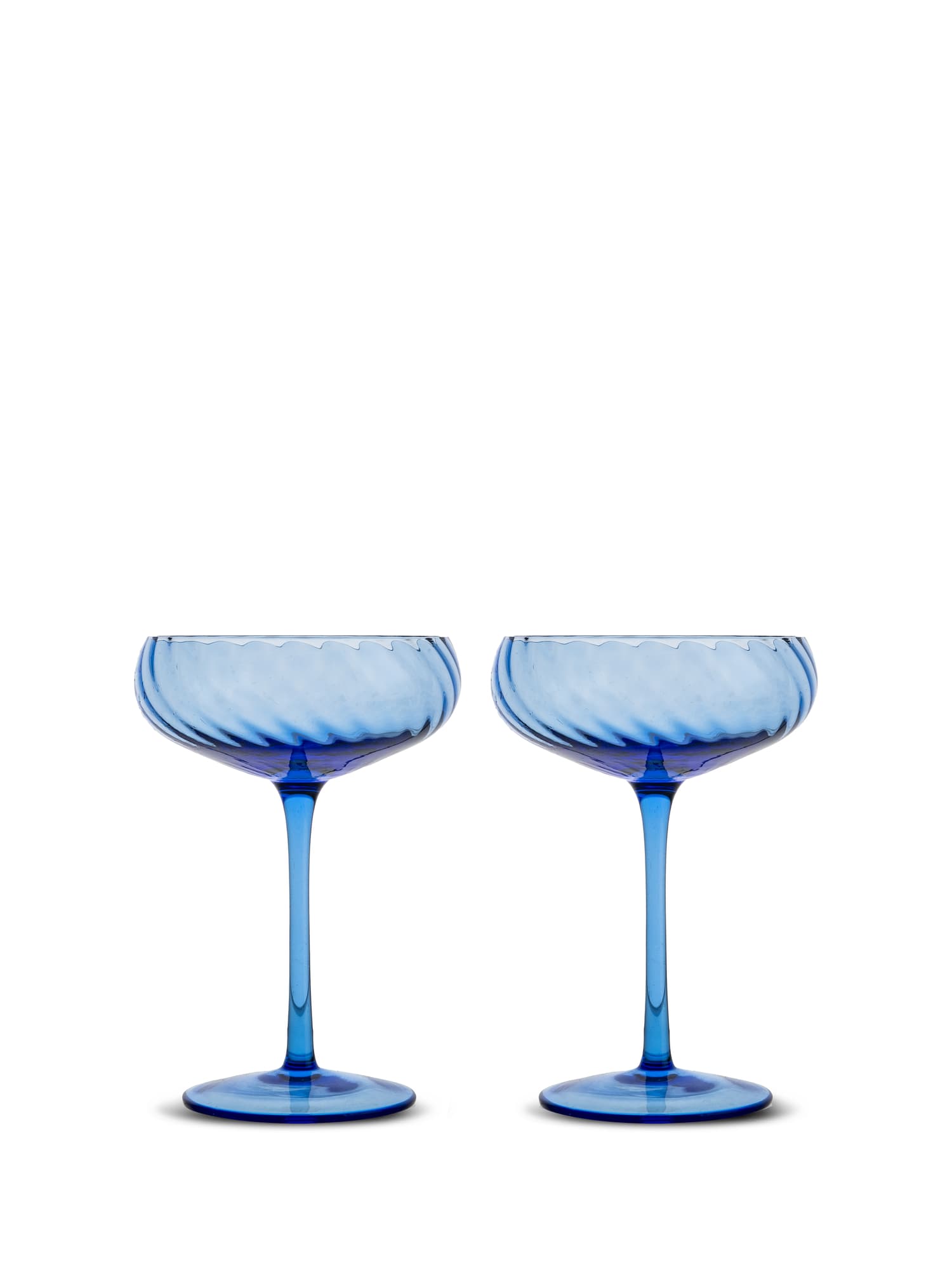 Champagneglass Opacity, 2-pack, Blå
