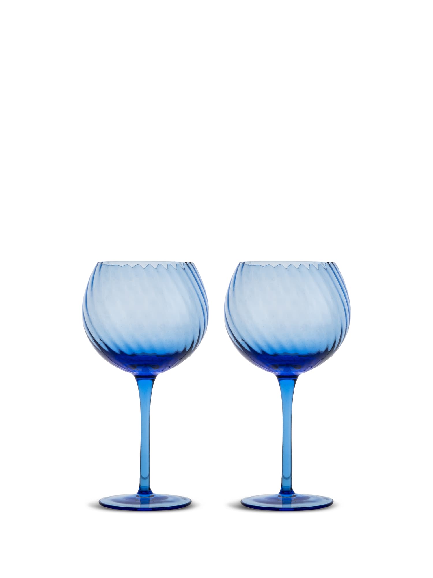 Vinglass Opacity, 2-pack, Blå