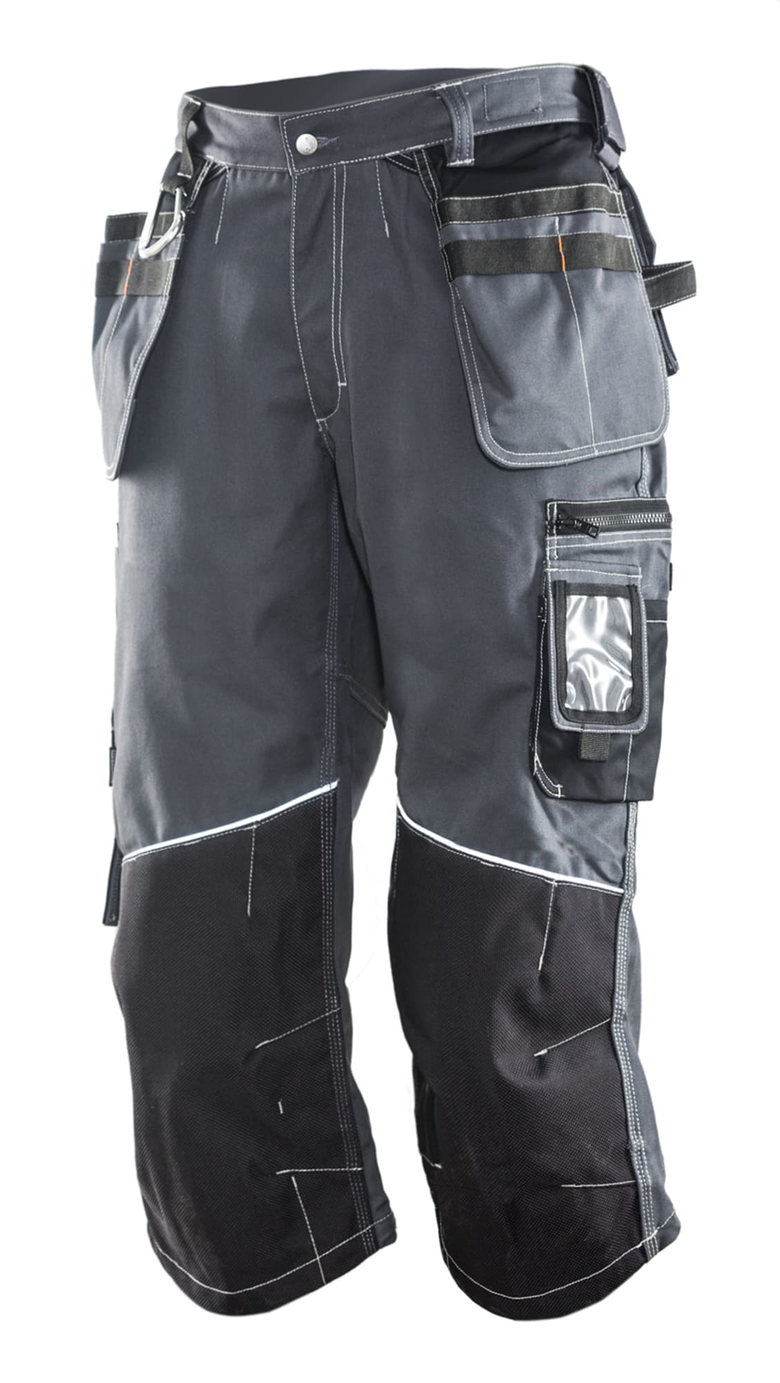 3/4 Shorts, Grey/Black
