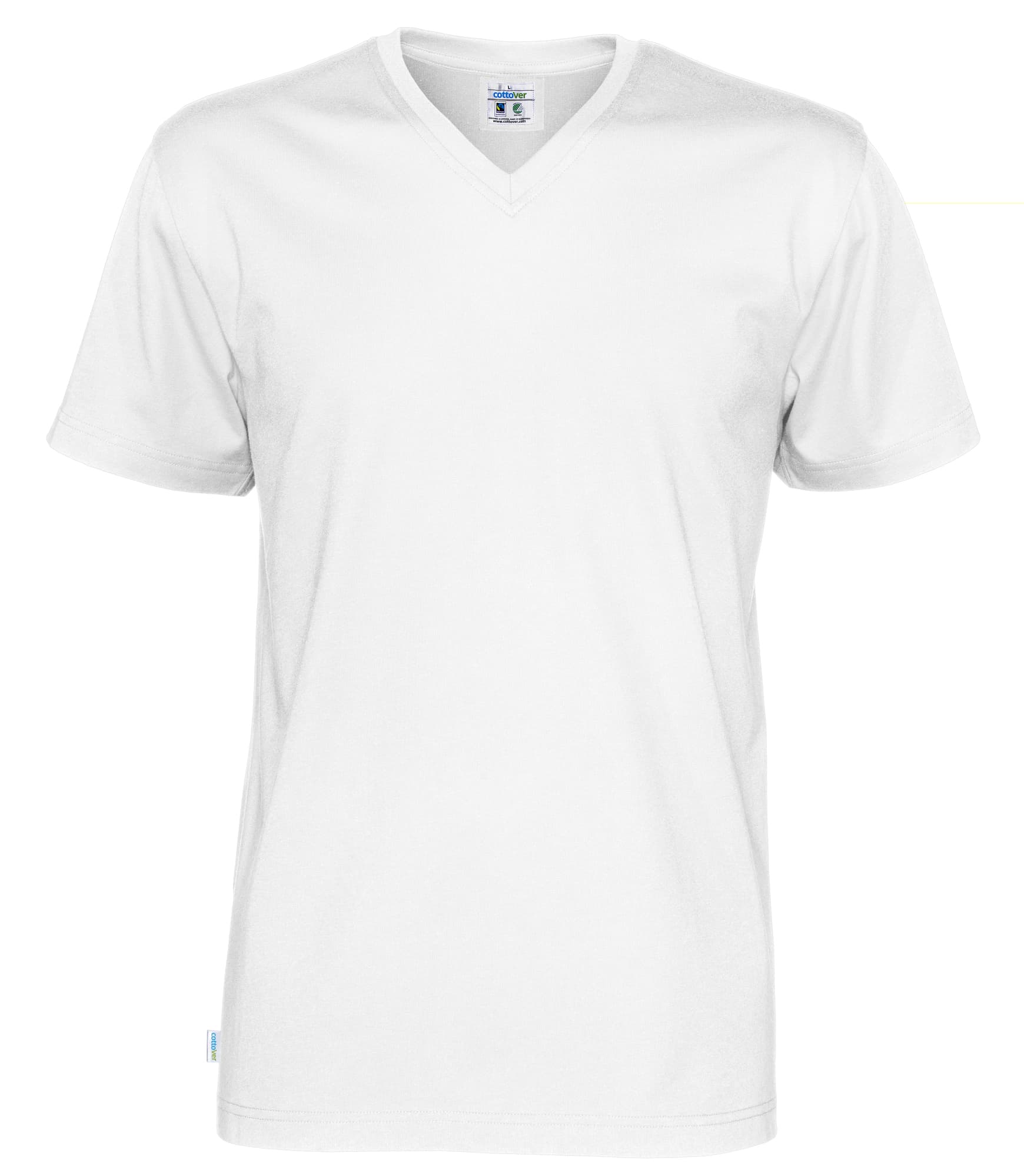 T-Shirt V-Neck Man, White
