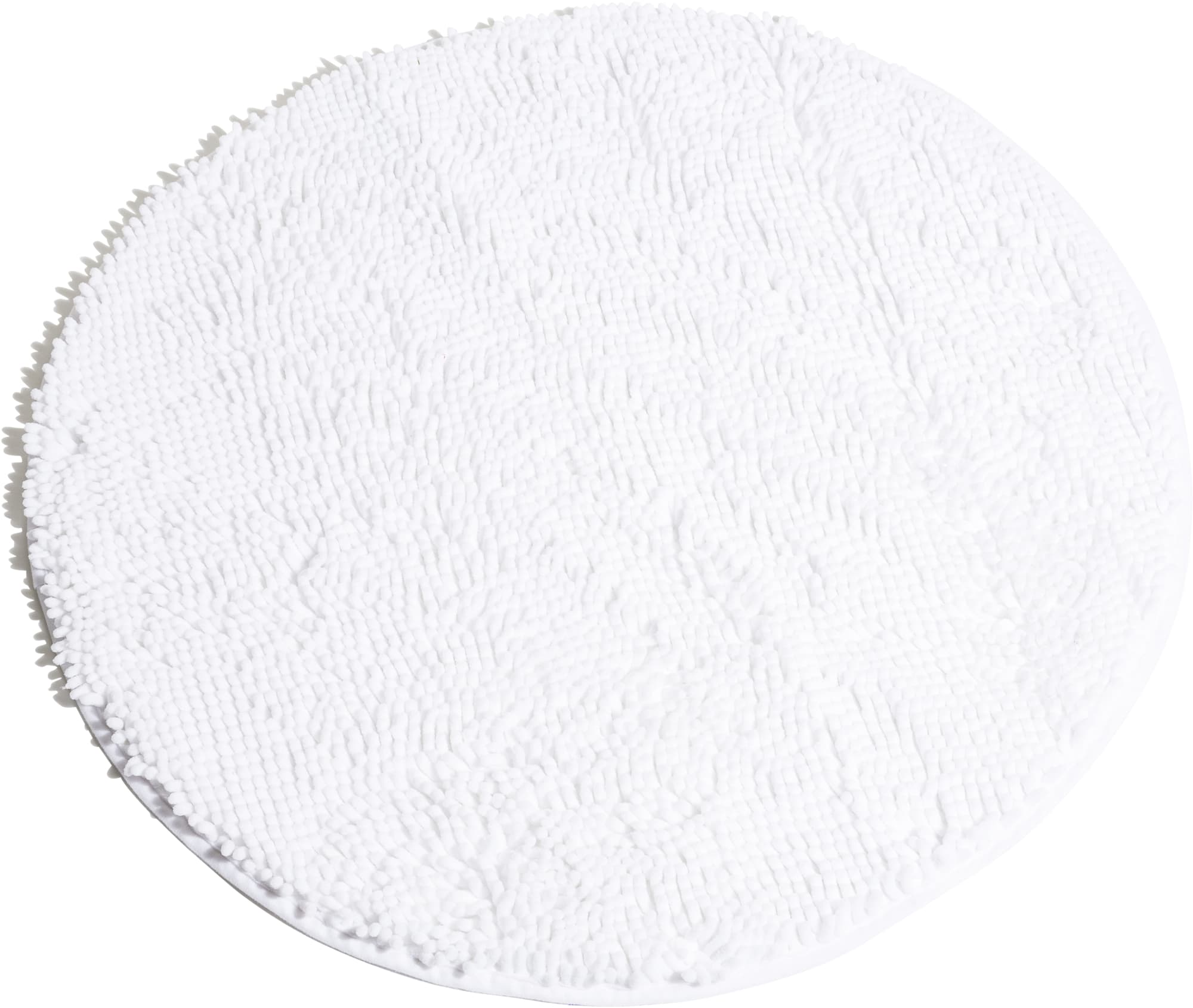 Baderomsmatte rund, White